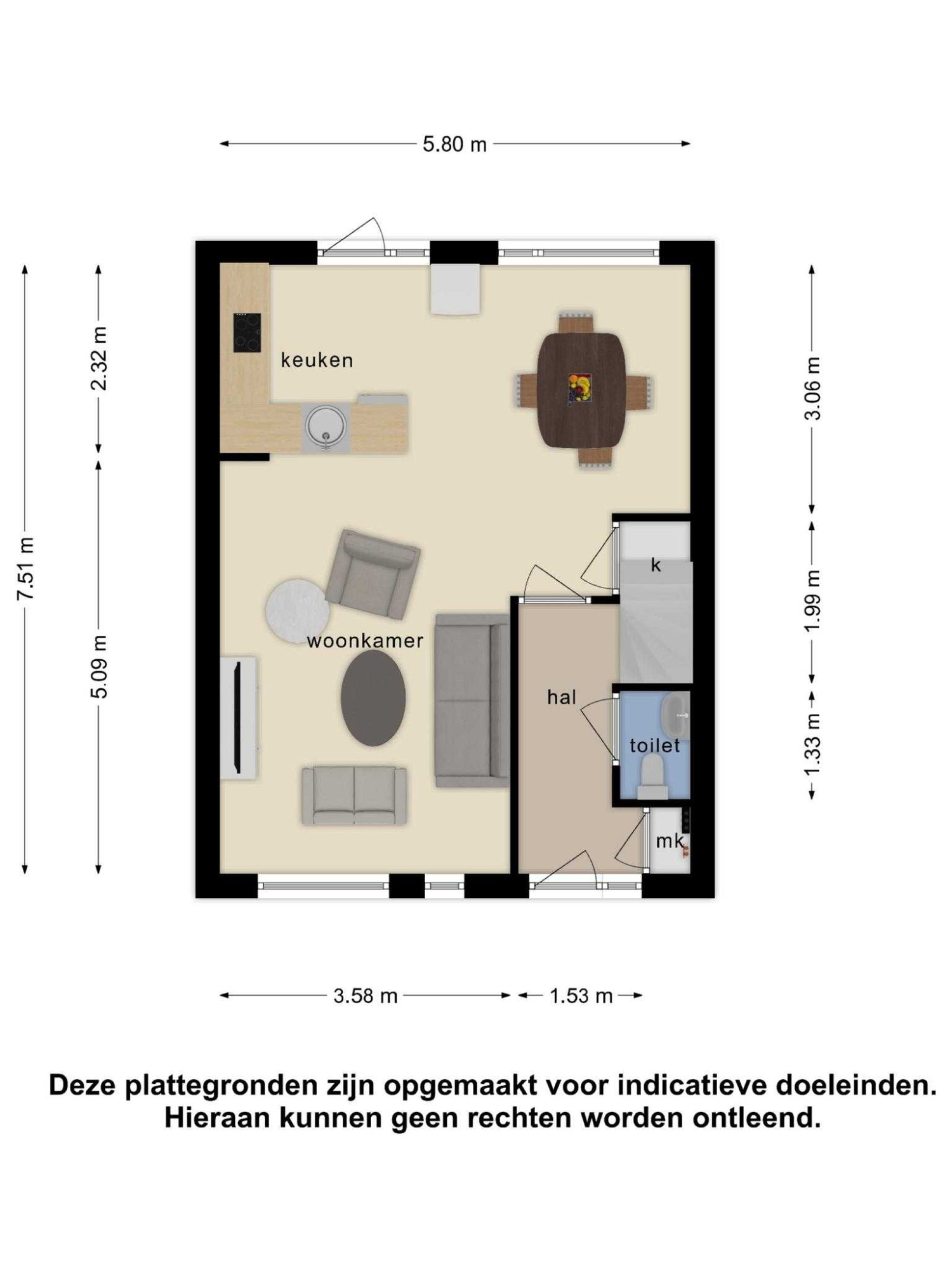 Alsacelaan 42 plattegrond