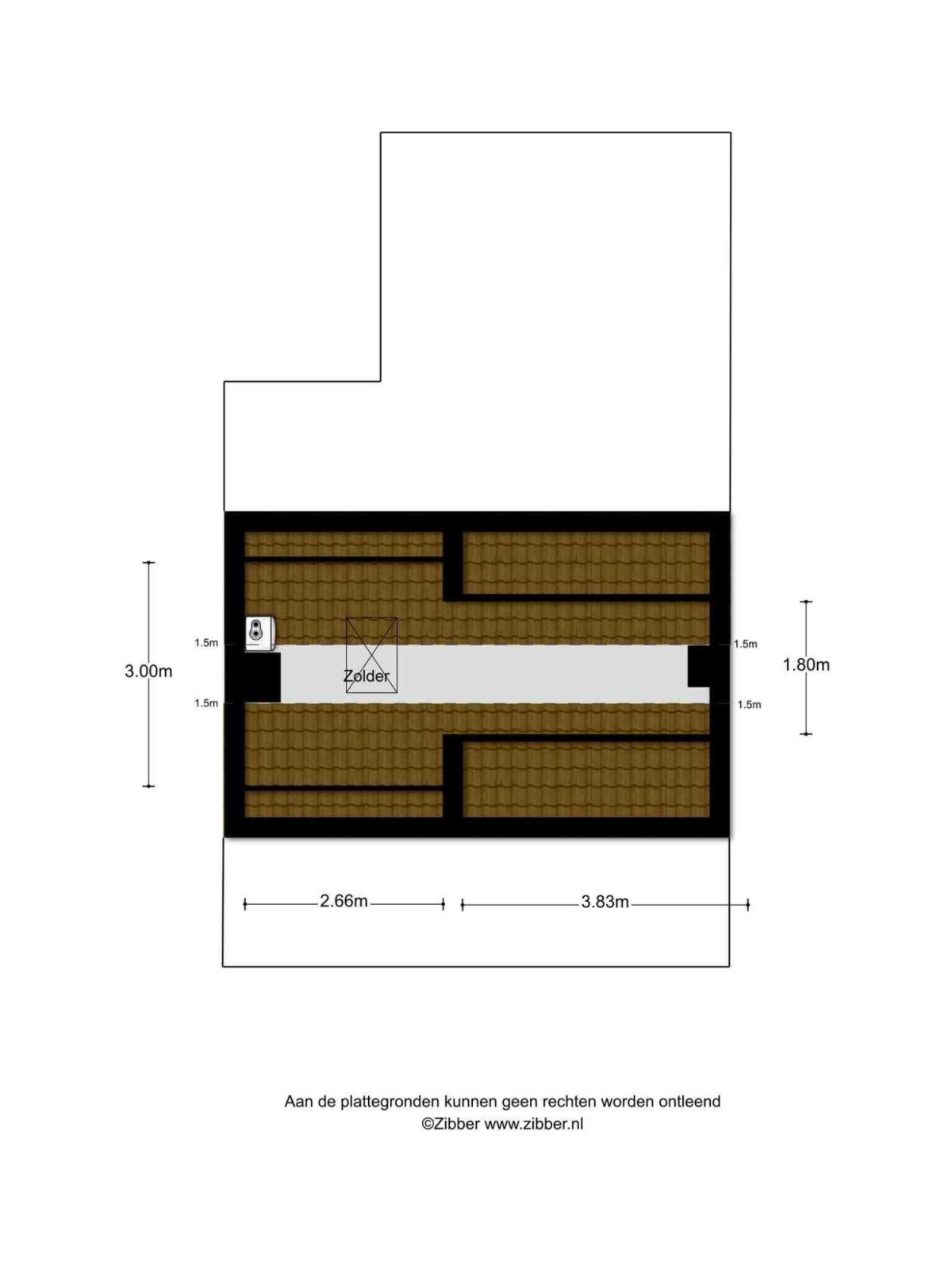 Hoogstraat 283 plattegrond 4