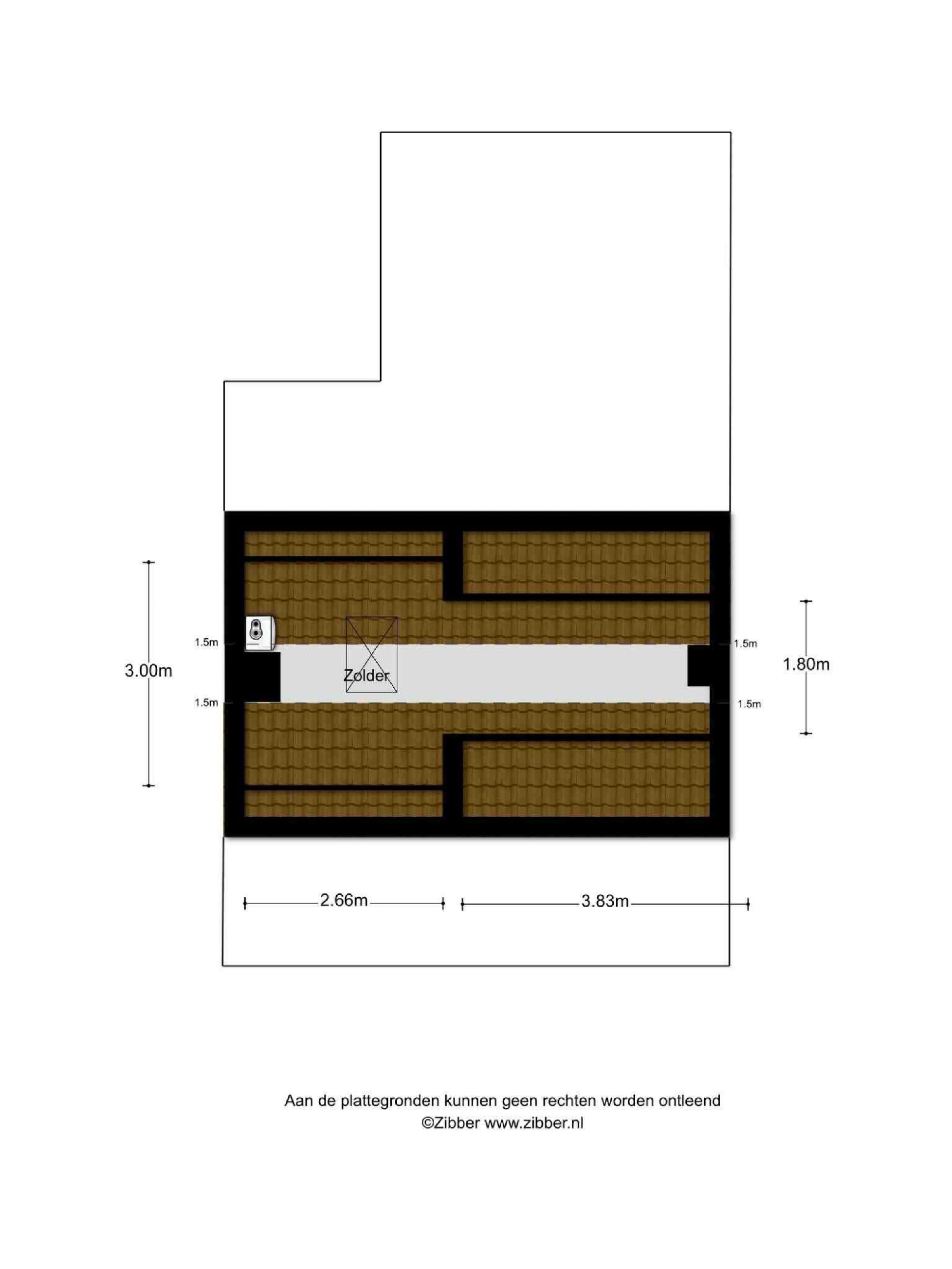 Hoogstraat 283 plattegrond 4