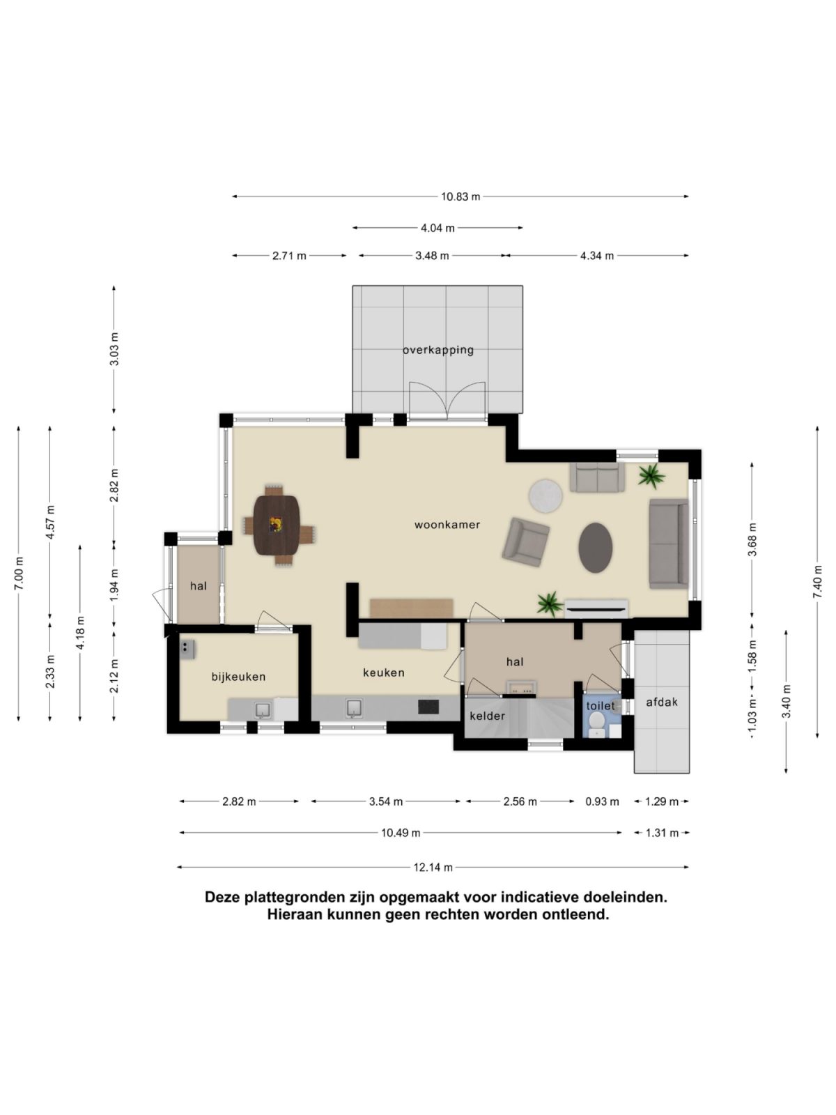 Rooseindsestraat 25 plattegrond