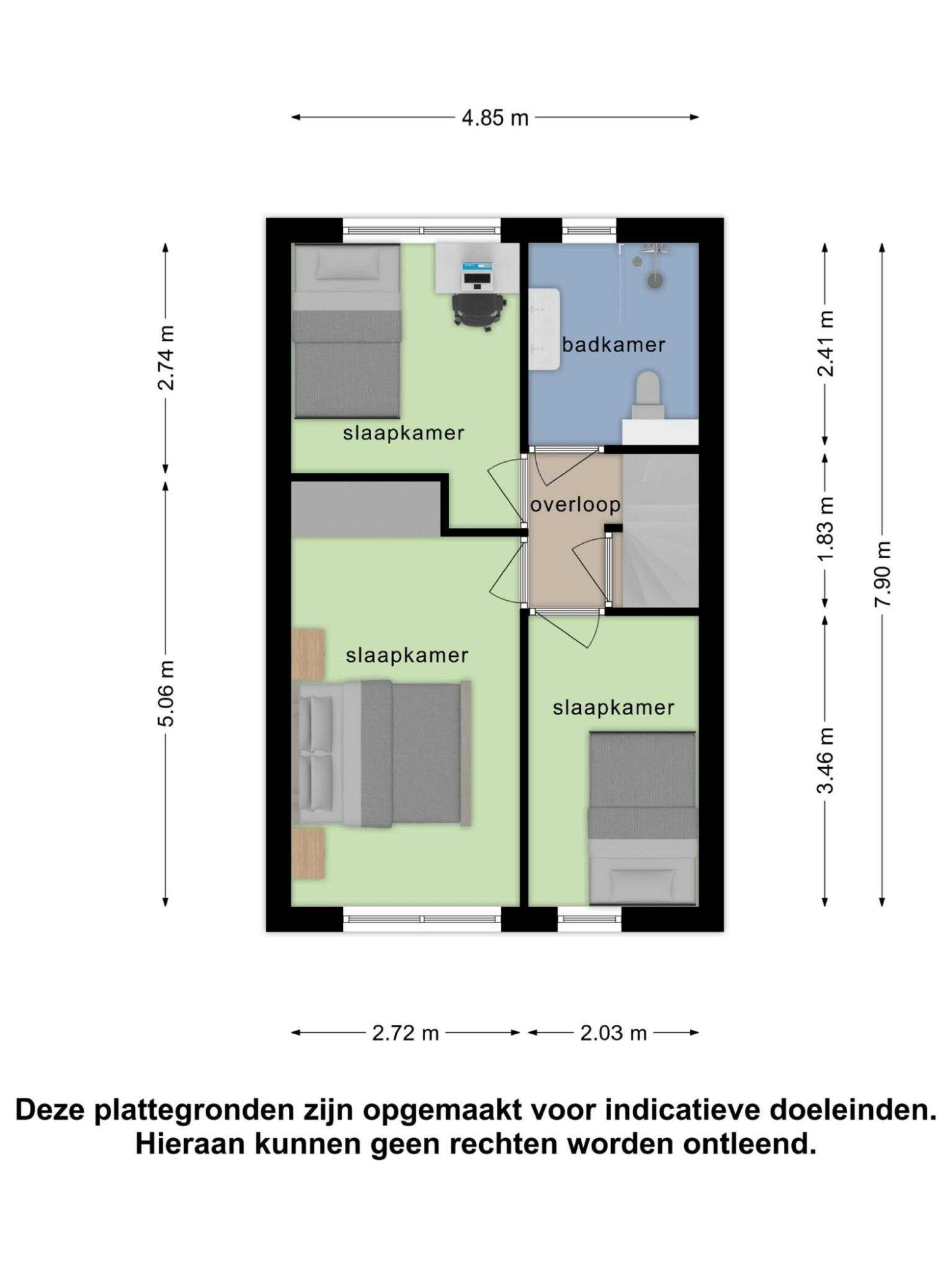 Atrechtlaan 53 plattegrond 3
