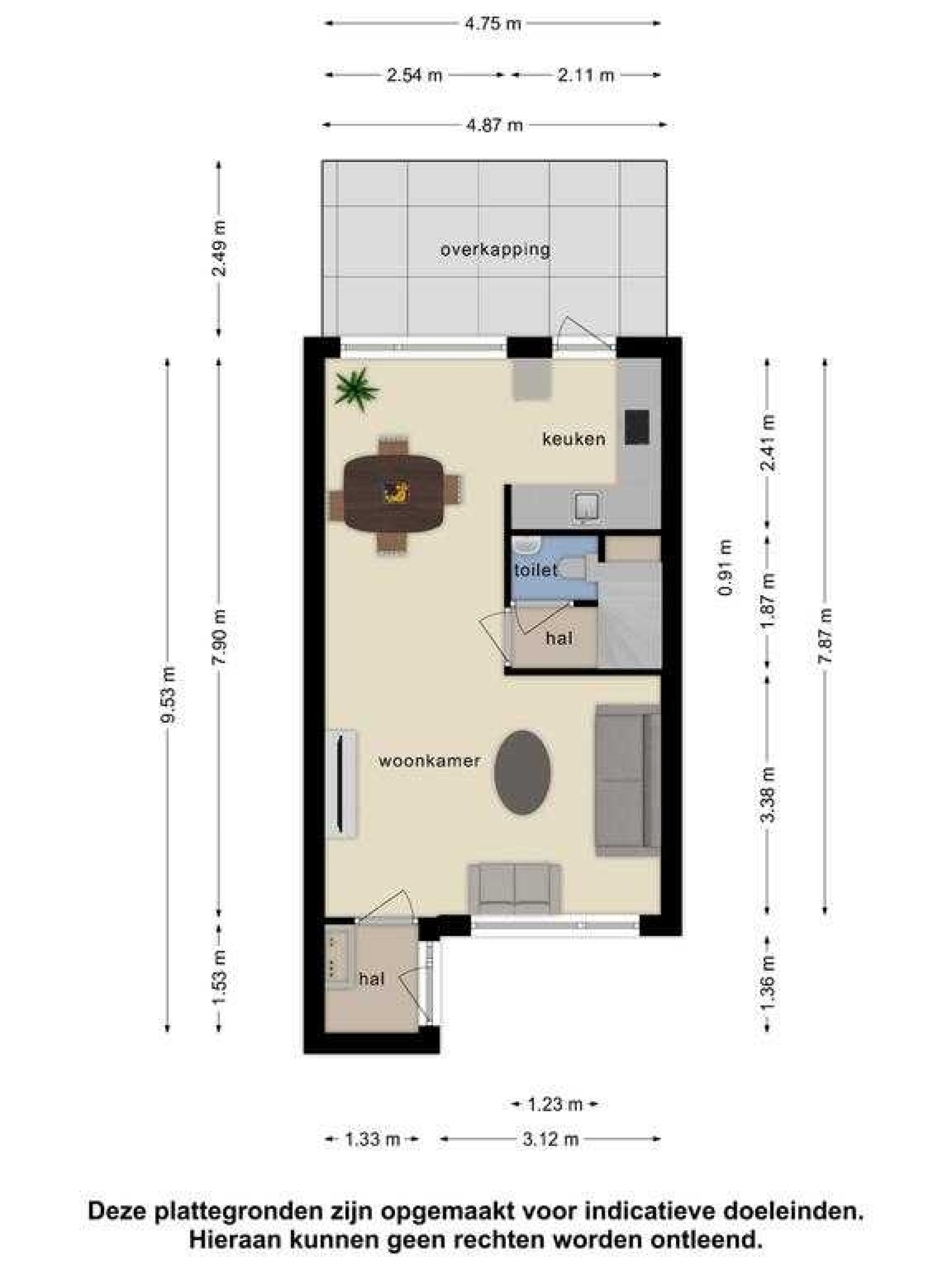 Atrechtlaan 53 plattegrond