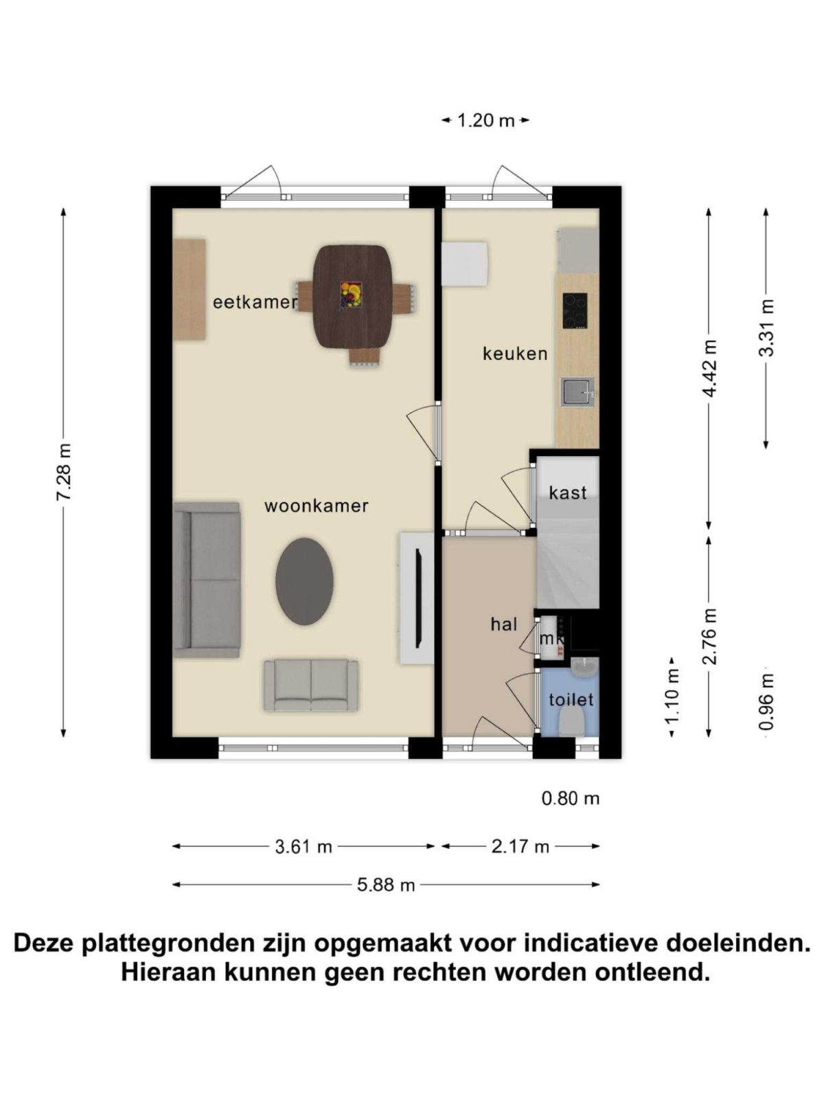 Wenduinepad 12 plattegrond