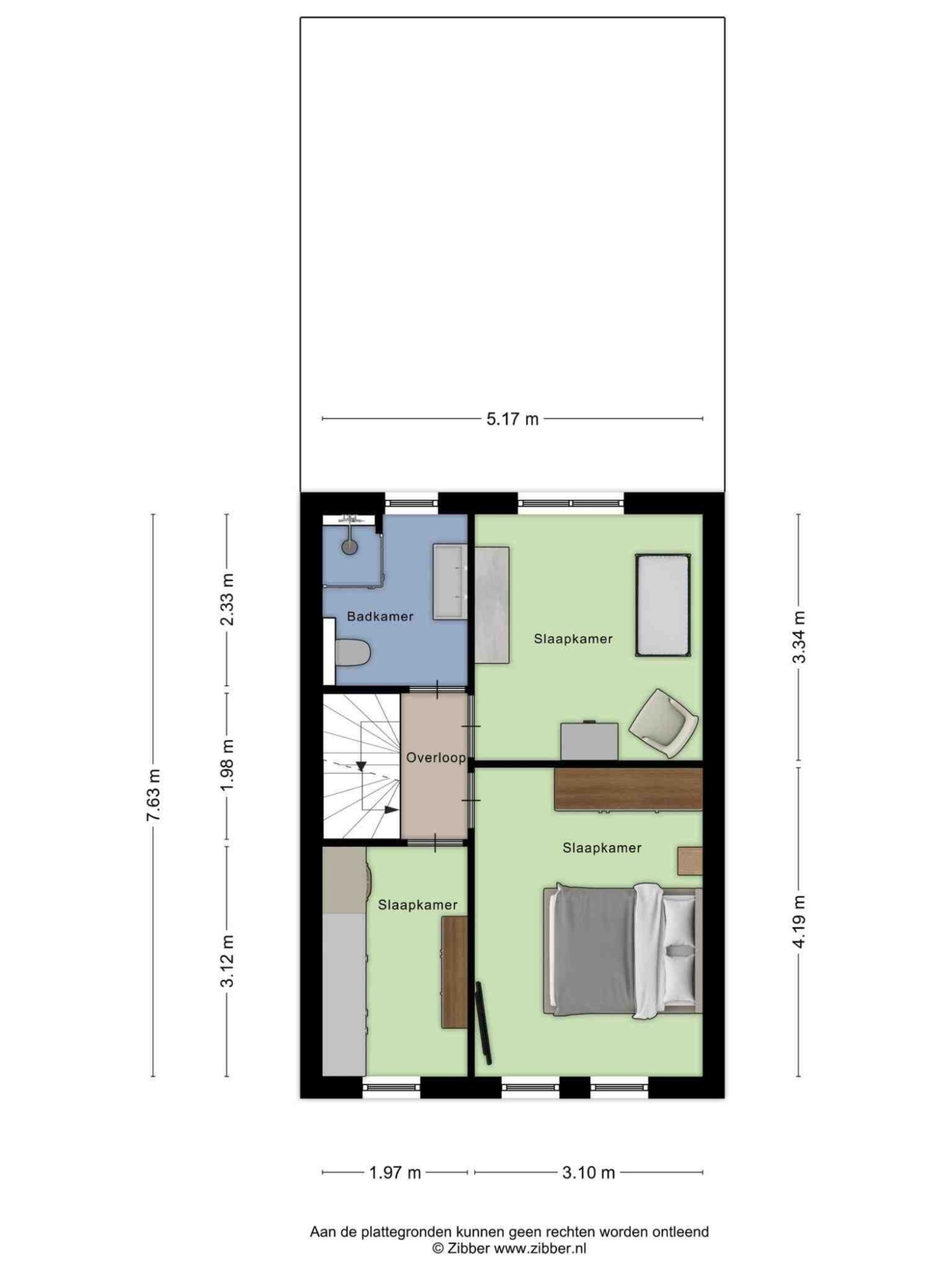 Spaarnestraat 38 plattegrond 4