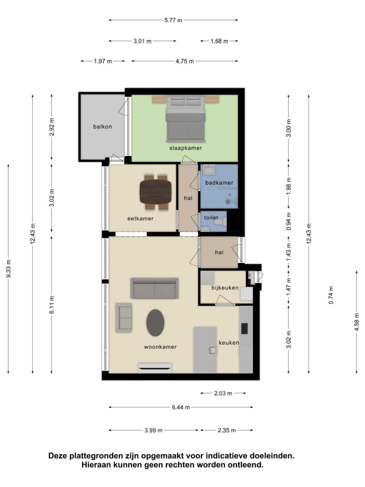 Maalakker 54 plattegrond