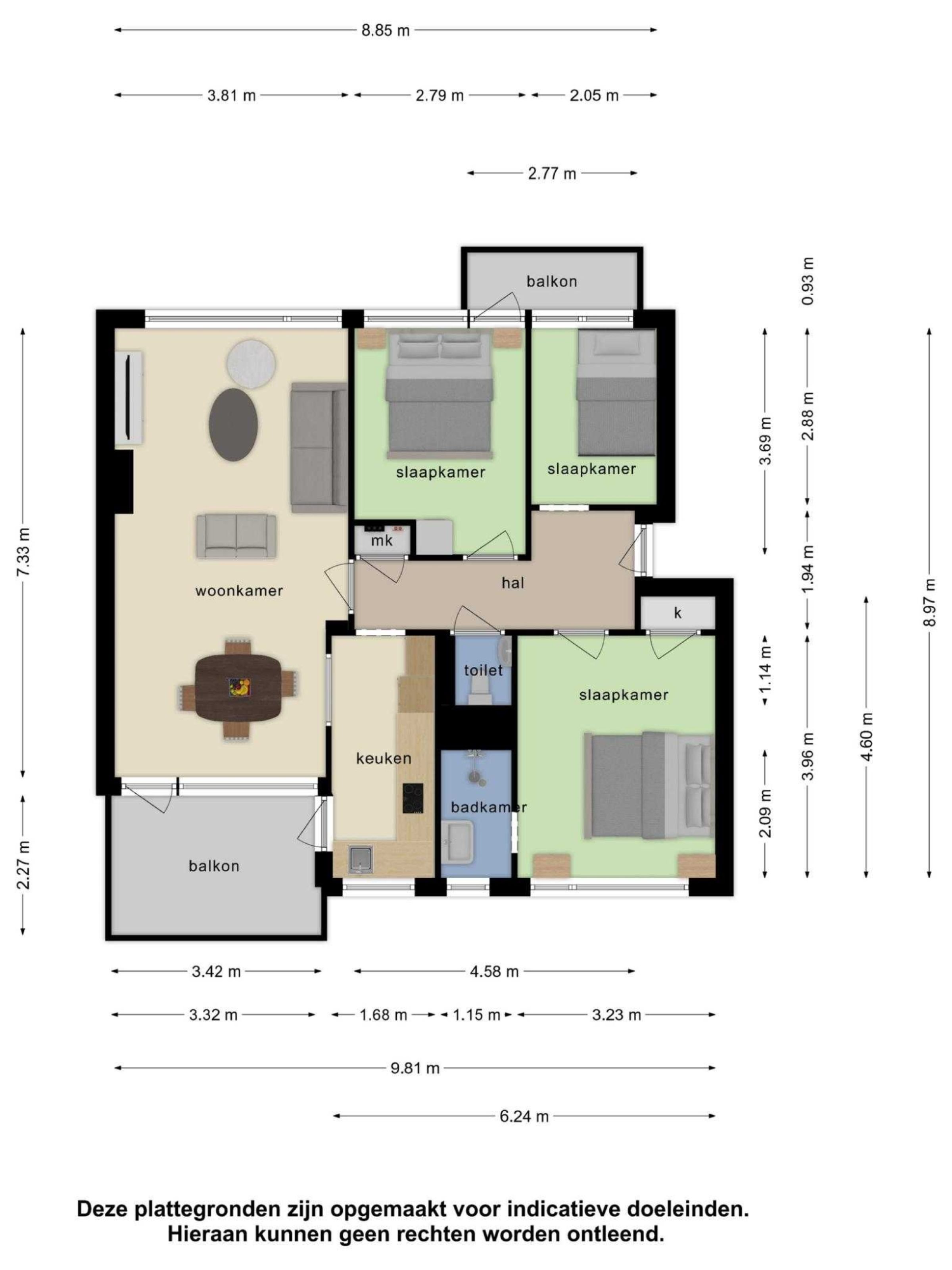 Veldmaarschalk Montgomerylaan 745 plattegrond