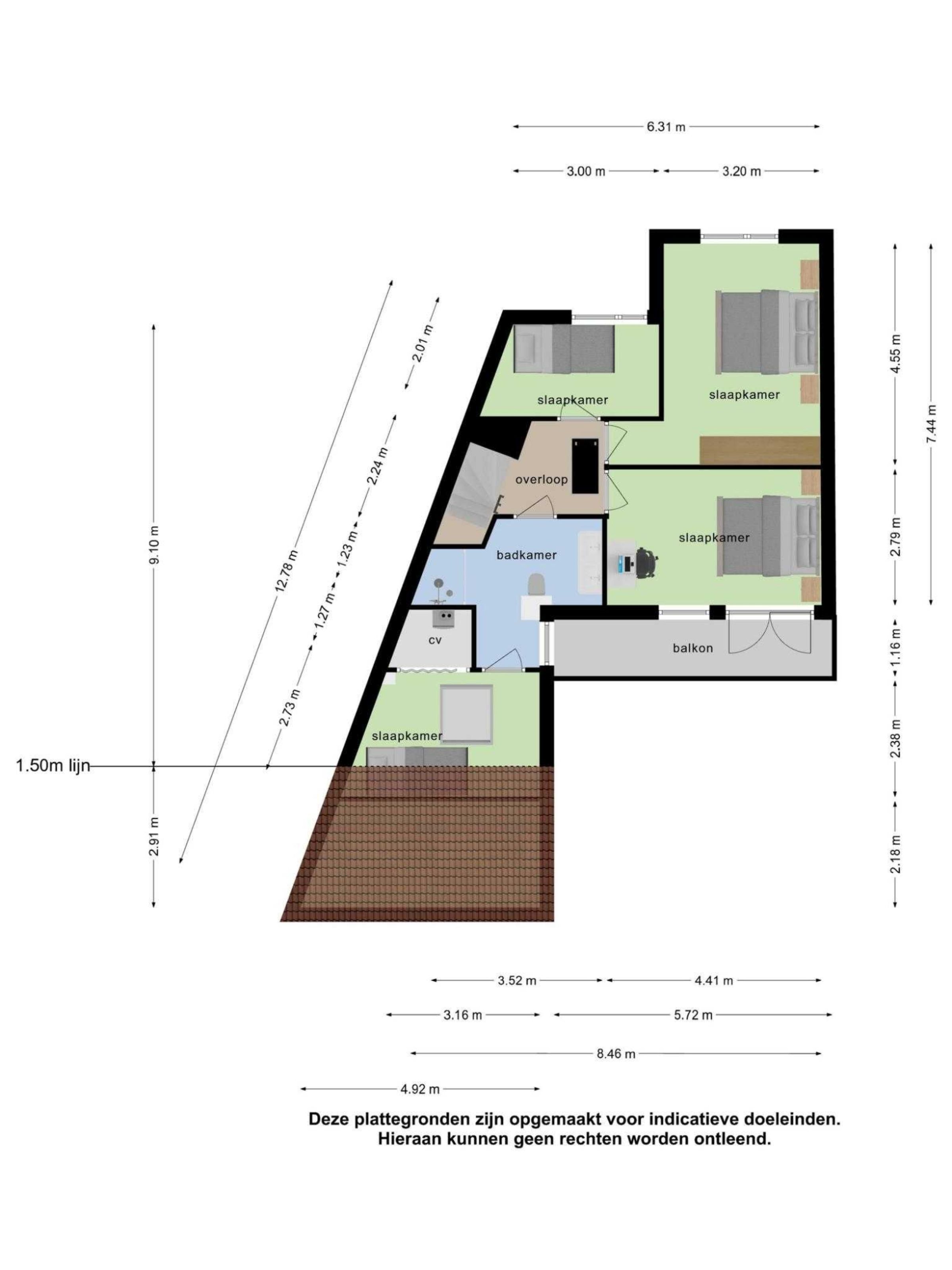 Indrelaan 4 plattegrond 3