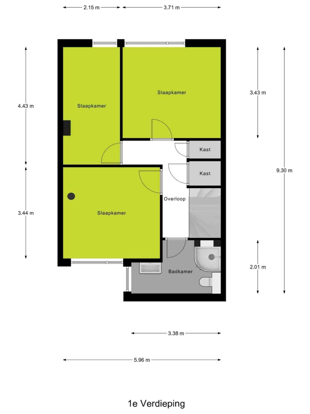Monarchstraat 41 plattegrond 2