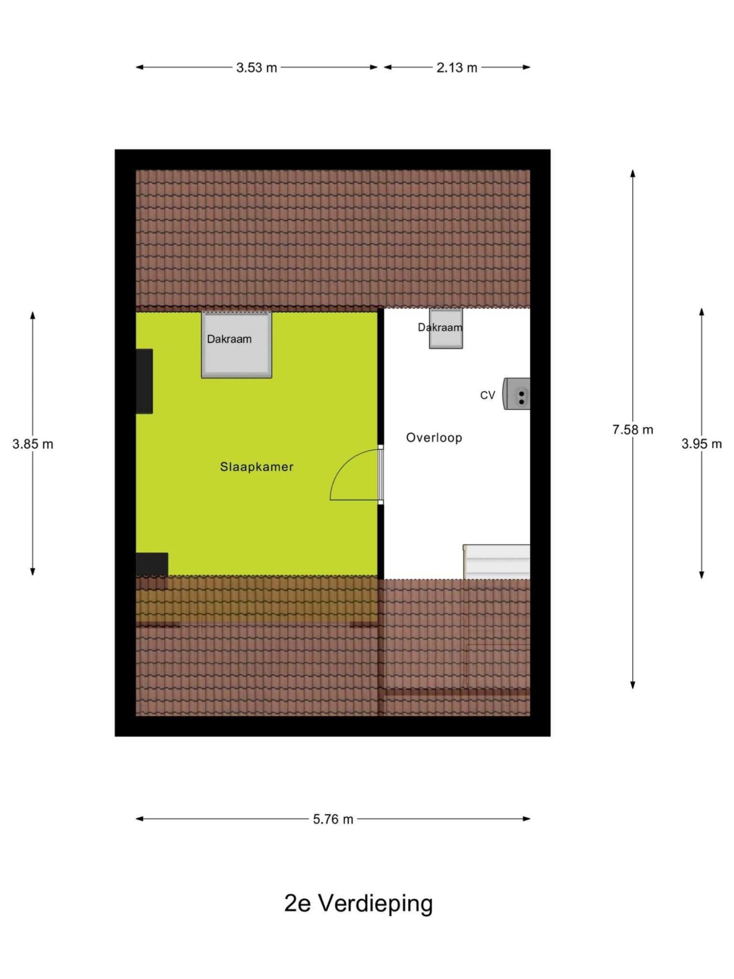 Monarchstraat 41 plattegrond 3