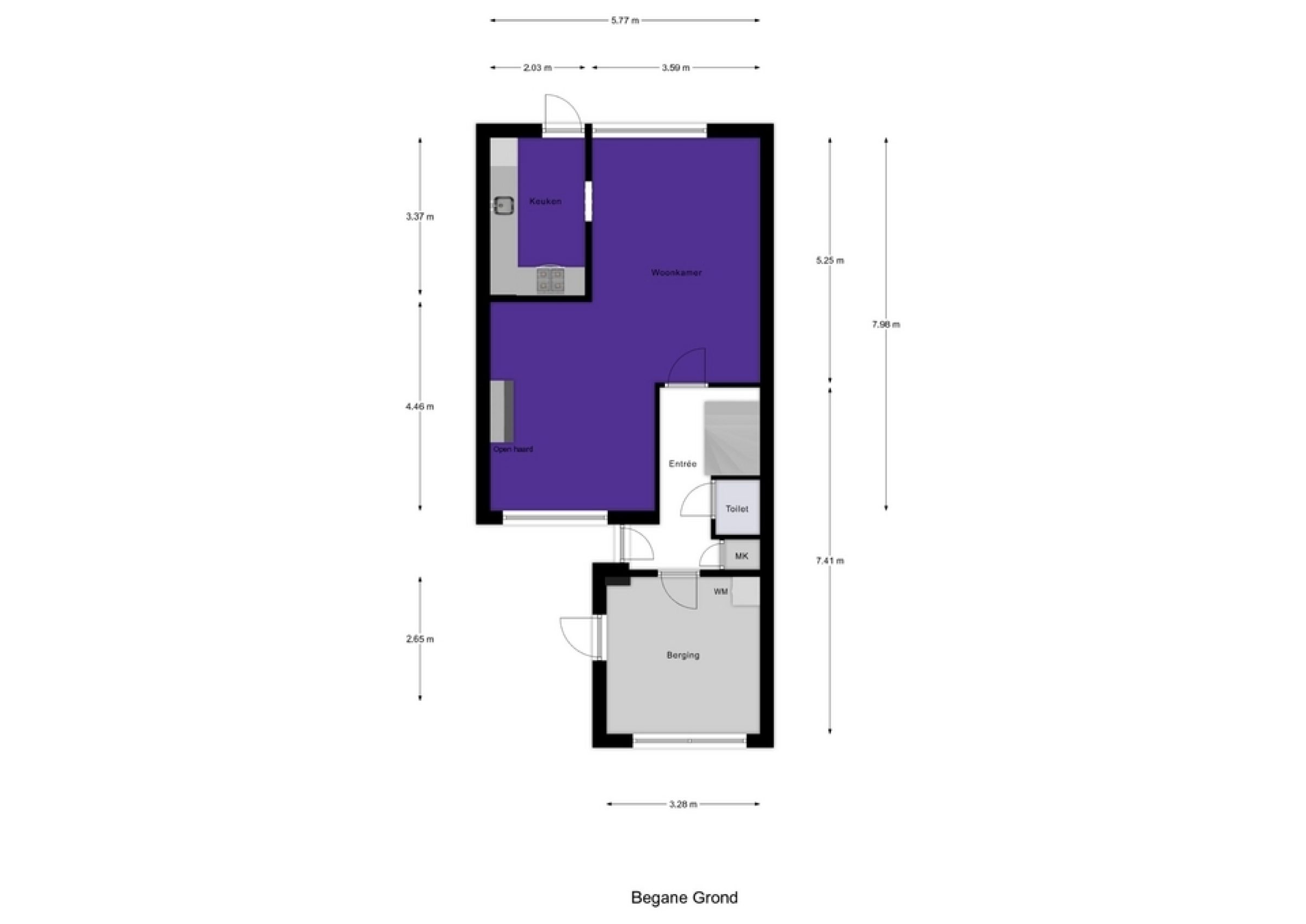 Monarchstraat 41 plattegrond