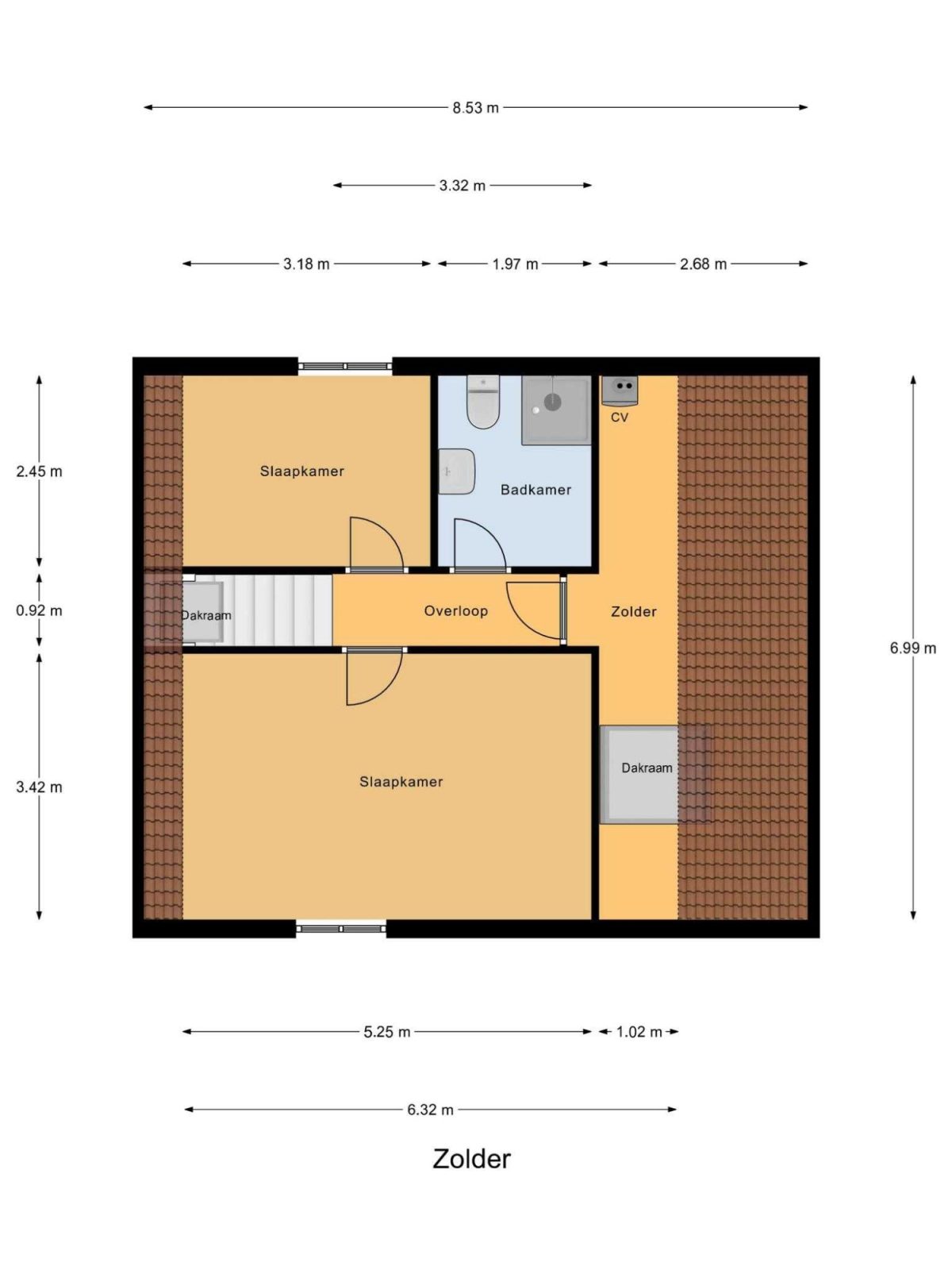 Windmolenstraat 51 plattegrond 3