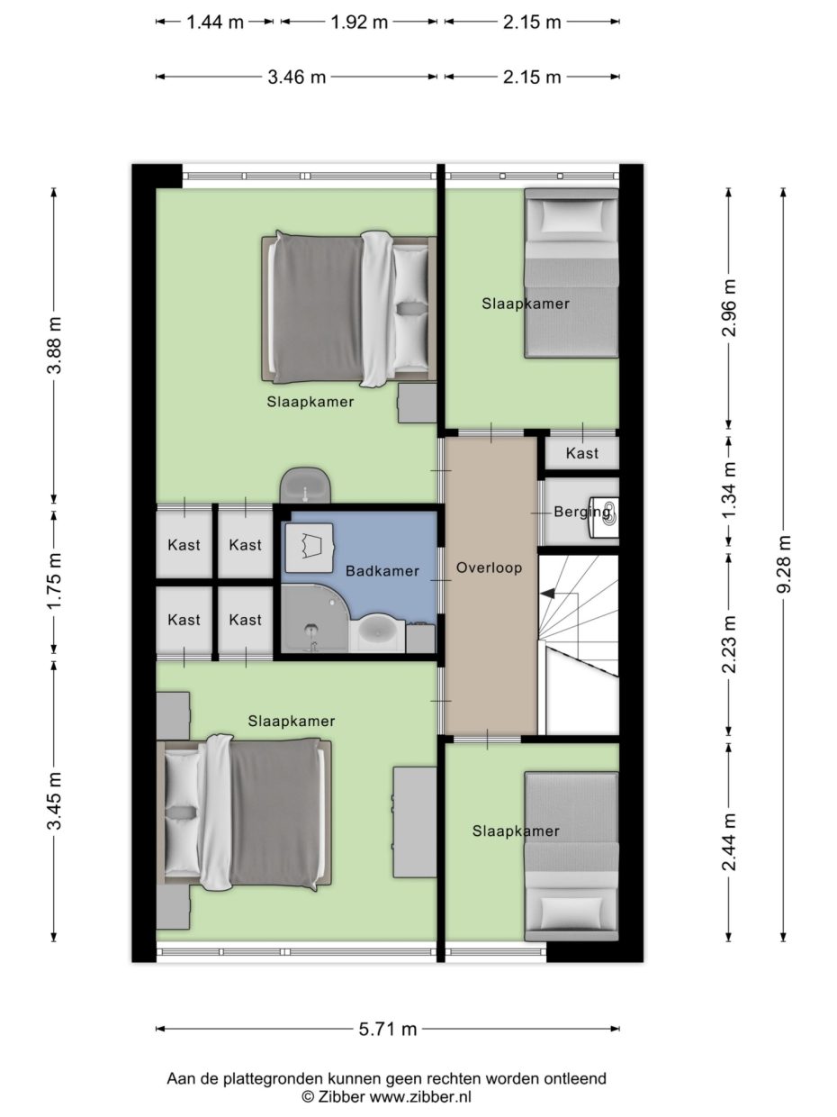 De Klerklaan 20 plattegrond 2