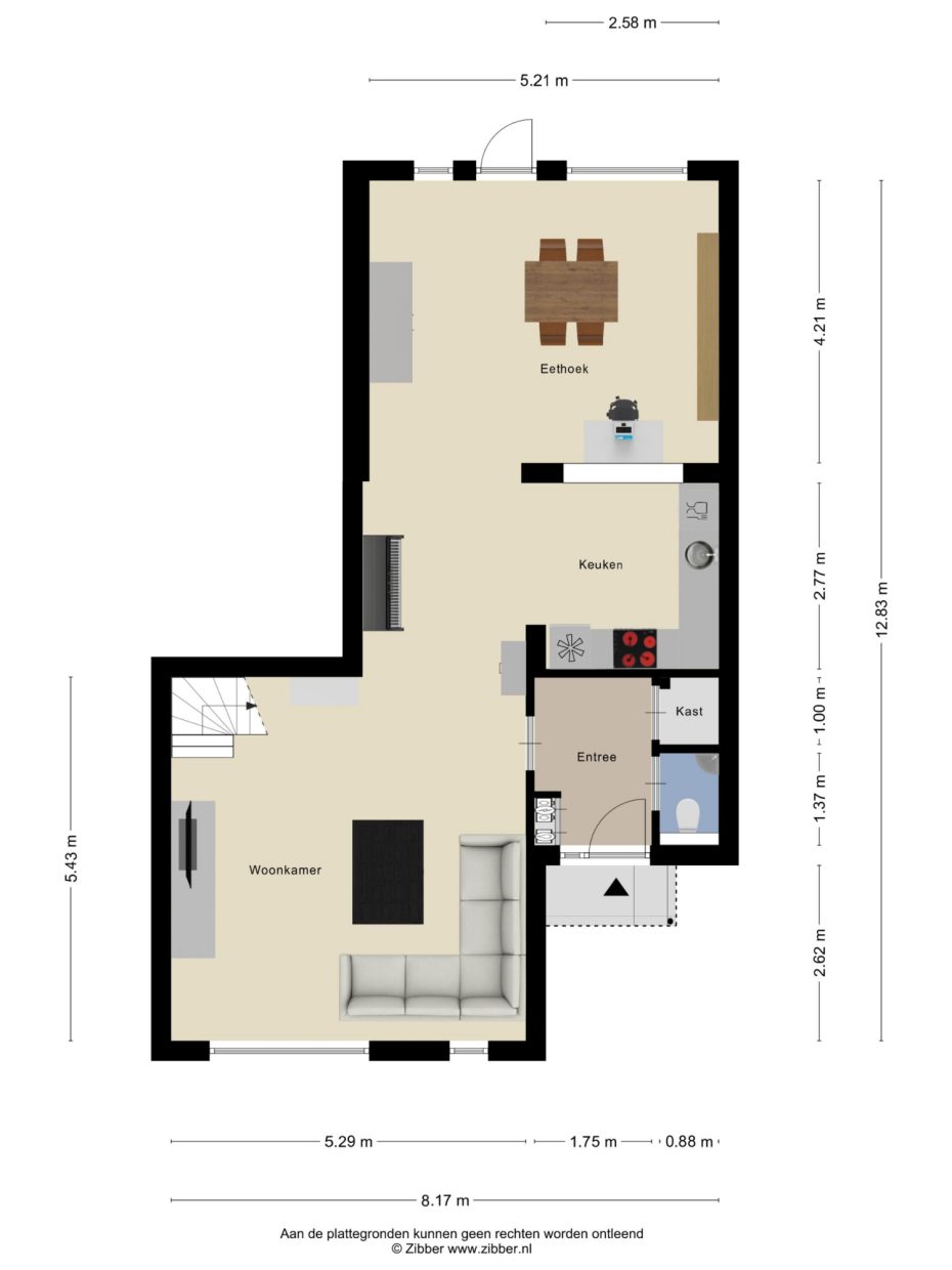 Cherbourglaan 22 plattegrond