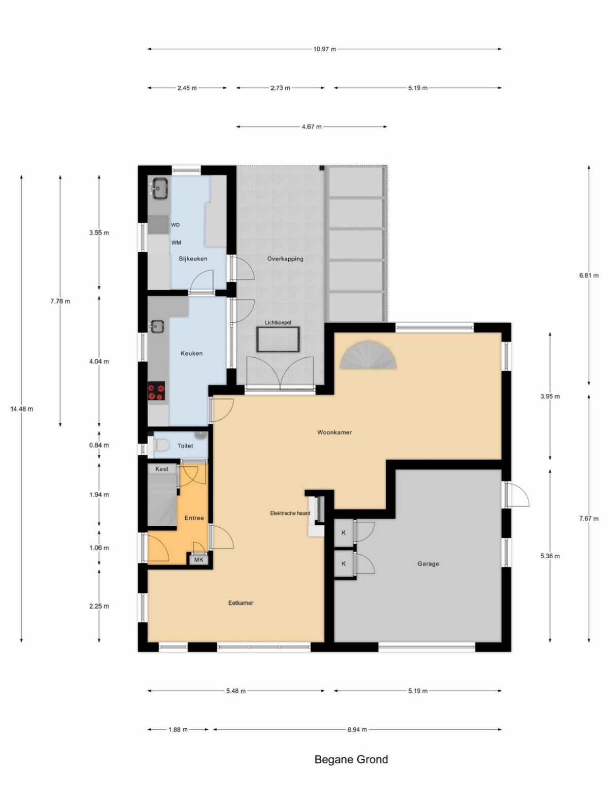 Vlokhovenseweg 44 A plattegrond