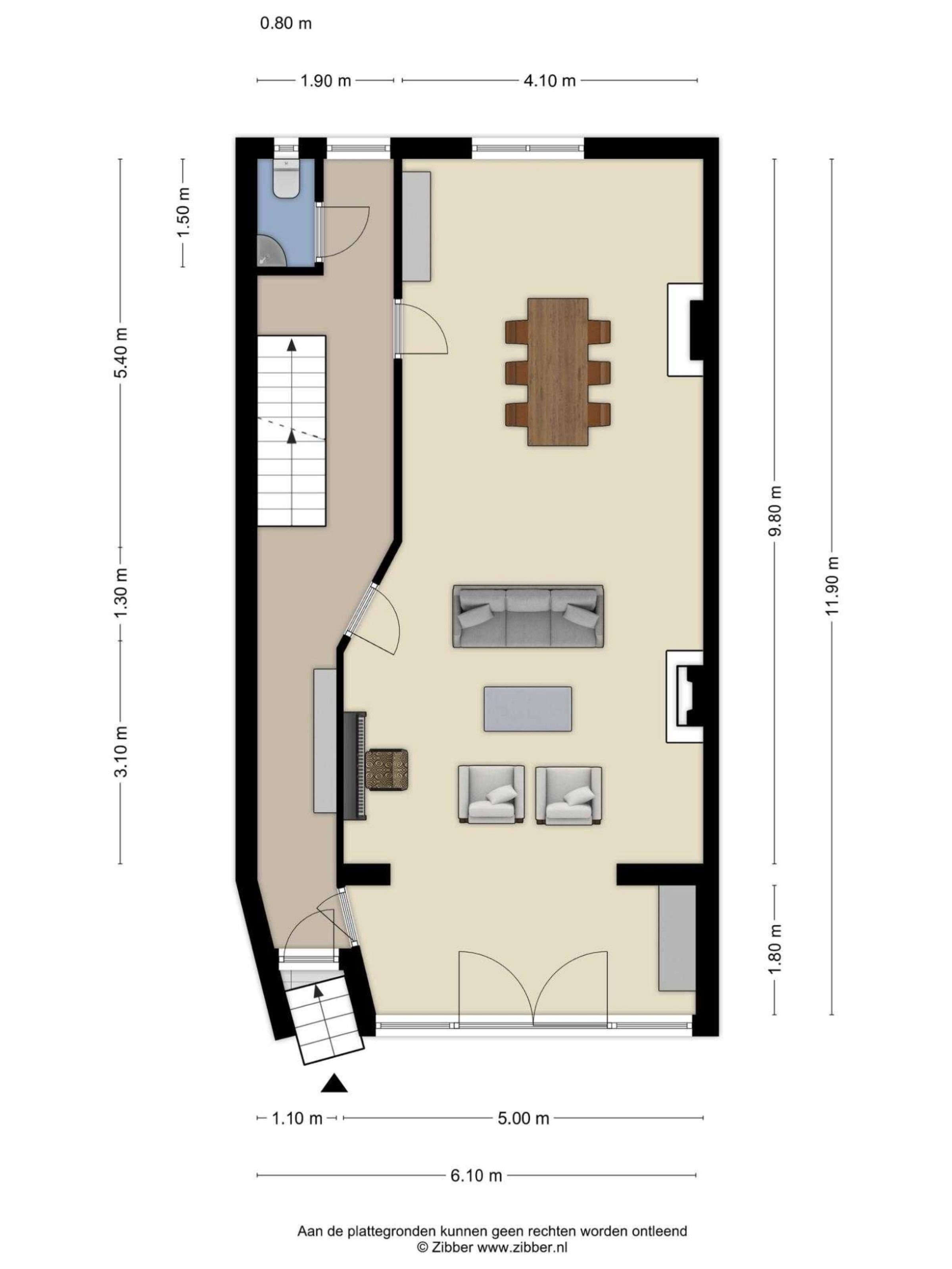 Hoofdstraat 22 plattegrond