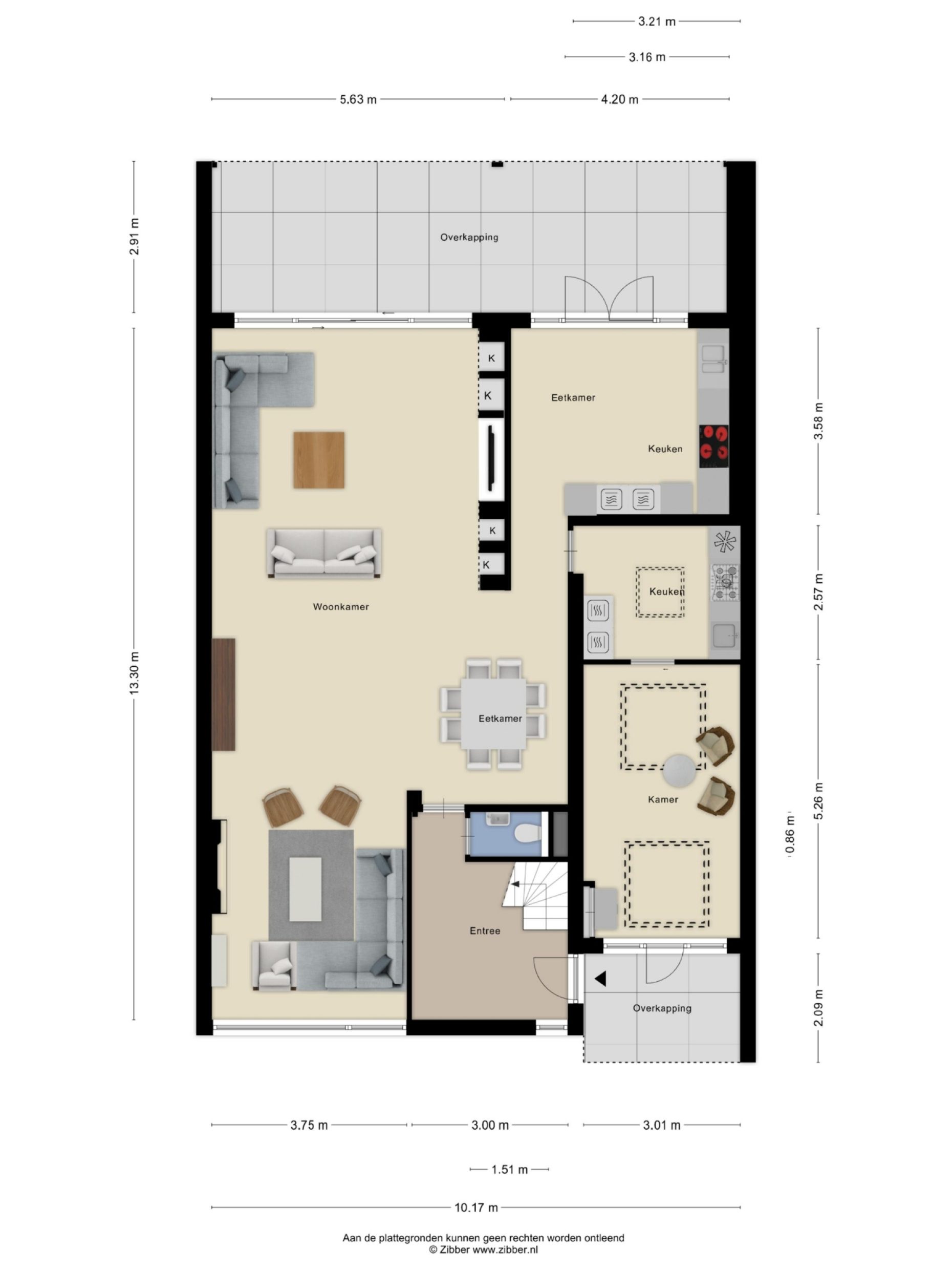 Roelantlaan 14 plattegrond