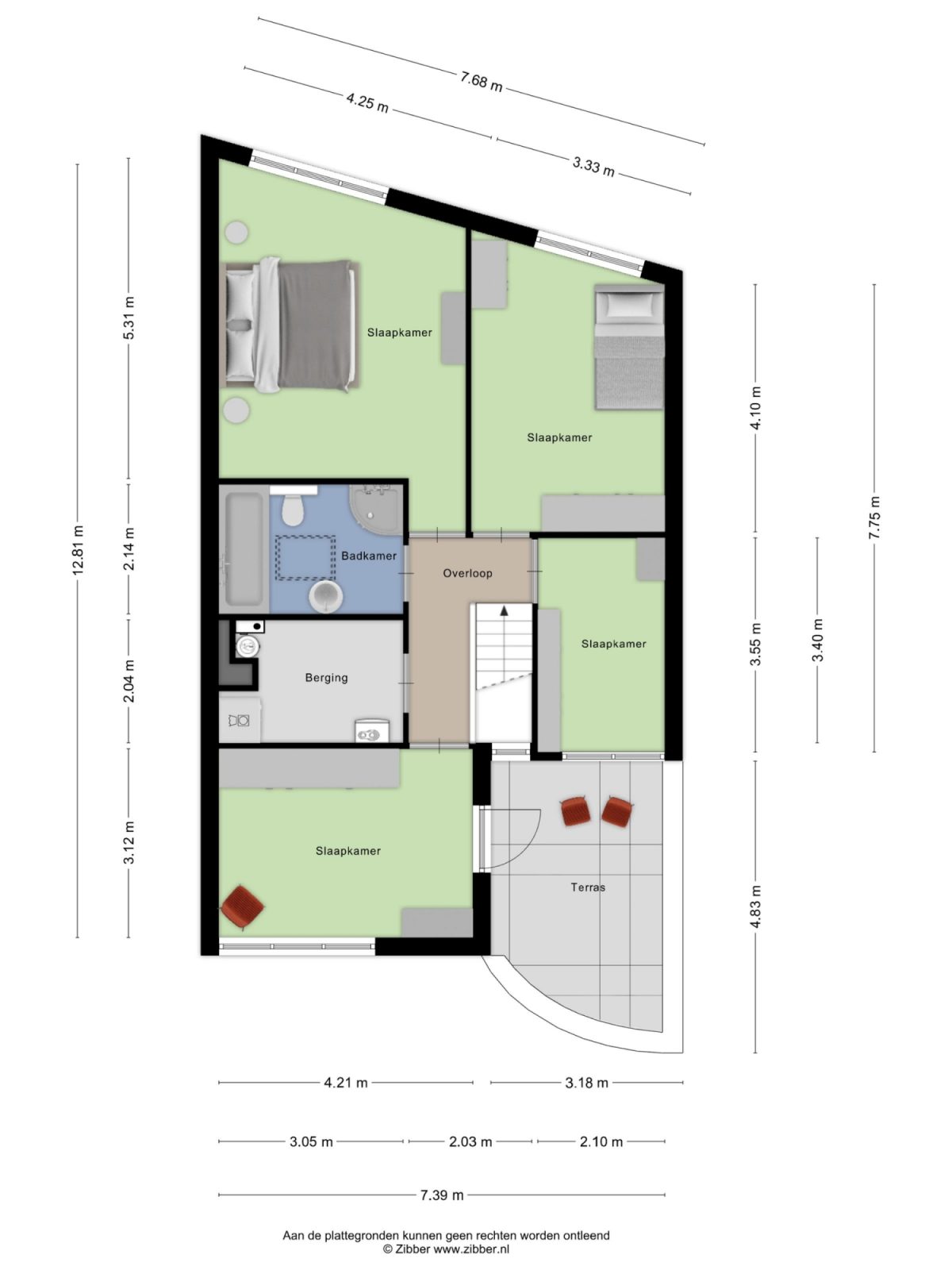 Habsburglaan 75 plattegrond 2