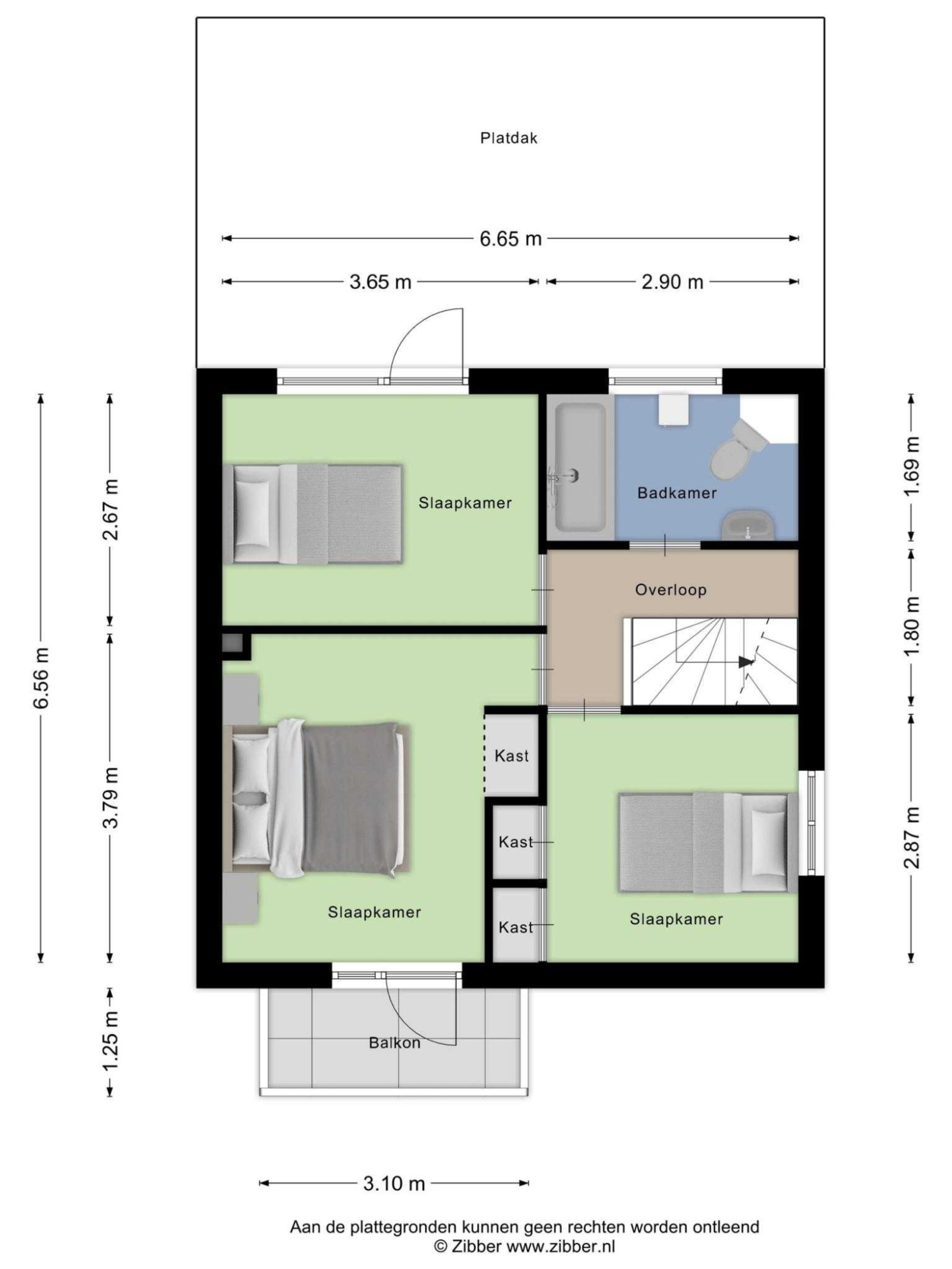 Burgemeester Mostermanslaan 3 plattegrond 3