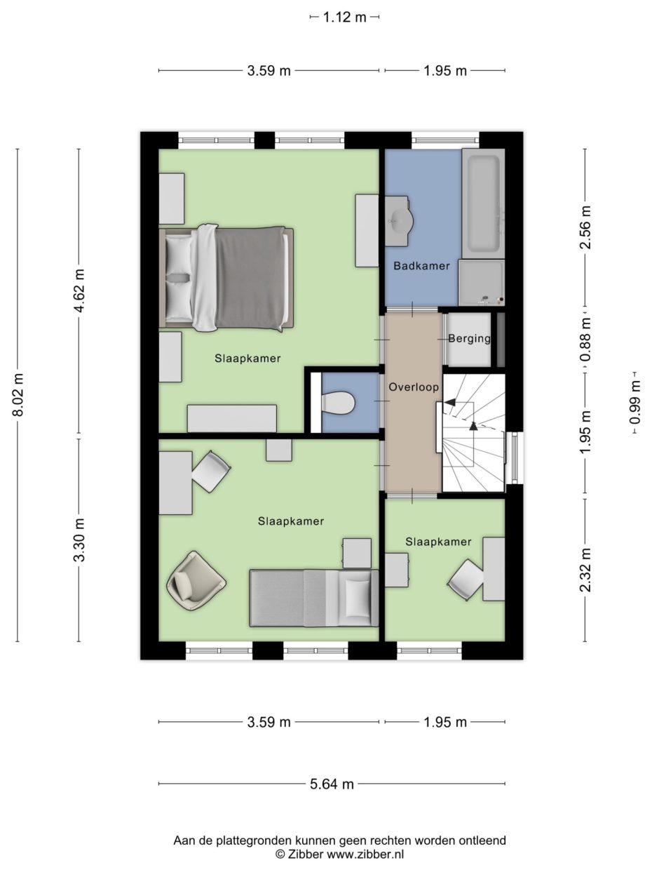 Beverweg 21 plattegrond 3