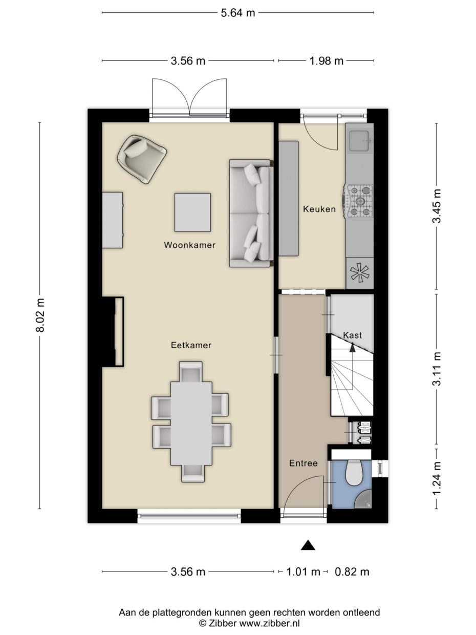 Beverweg 21 plattegrond