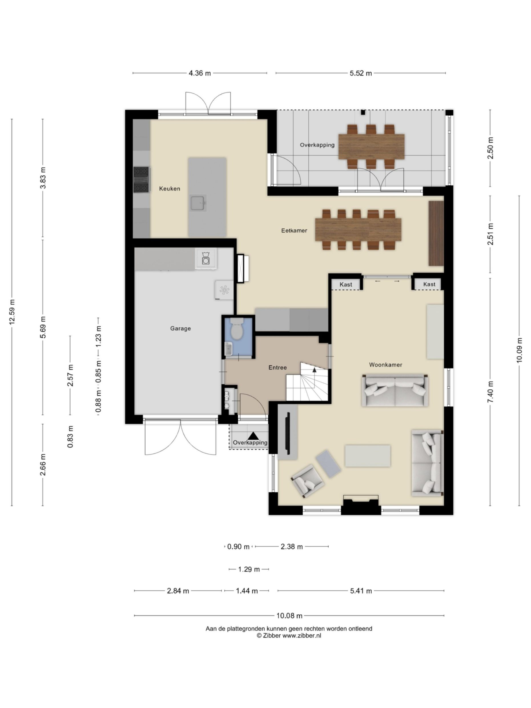 Fréjushof 8 plattegrond