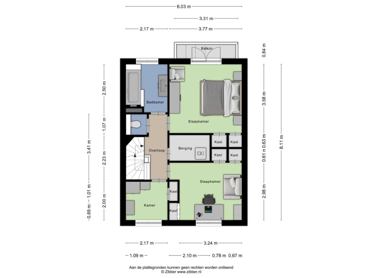 Jan van Eyckgracht 111 plattegrond 3