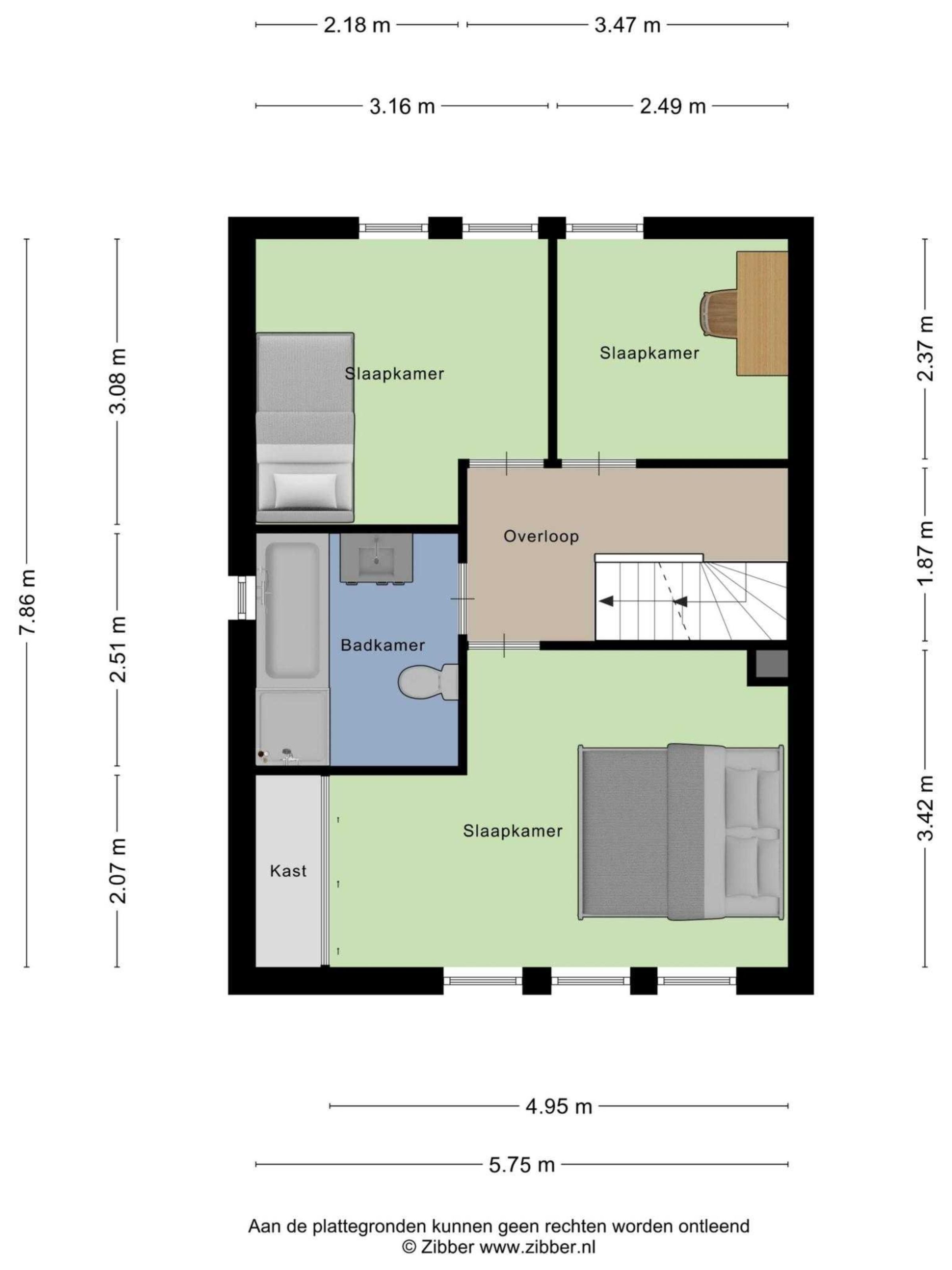 Aalkensland 18 plattegrond 2