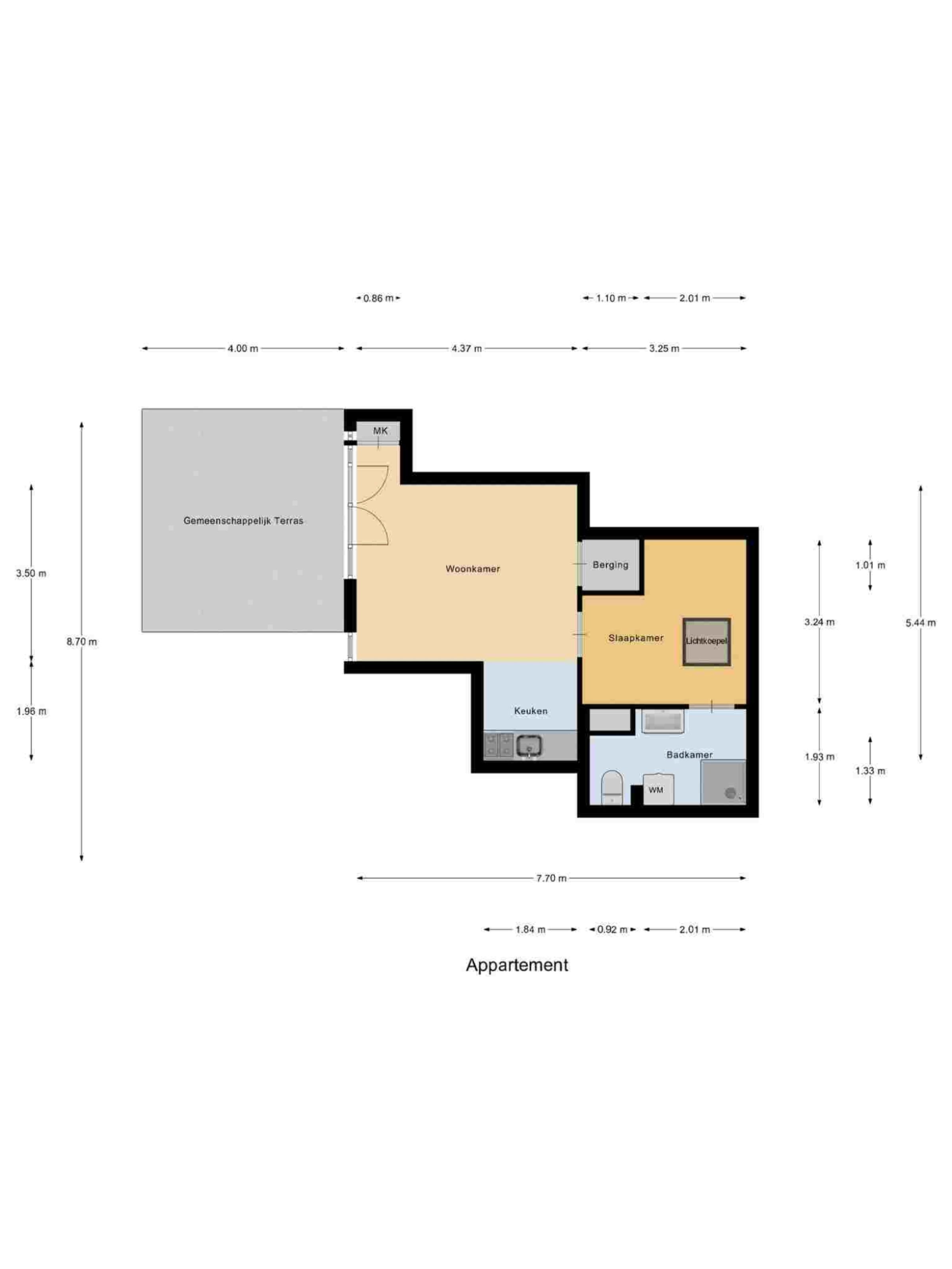 Hortensiastraat 1a plattegrond