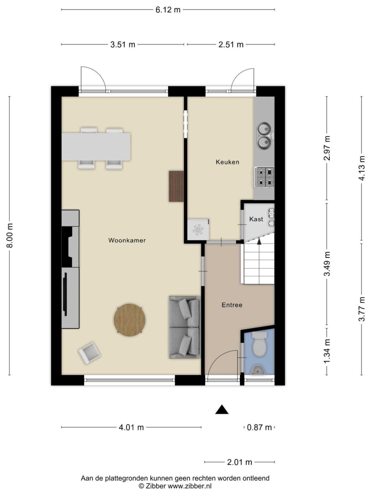 Kleine Beerpad 11 plattegrond