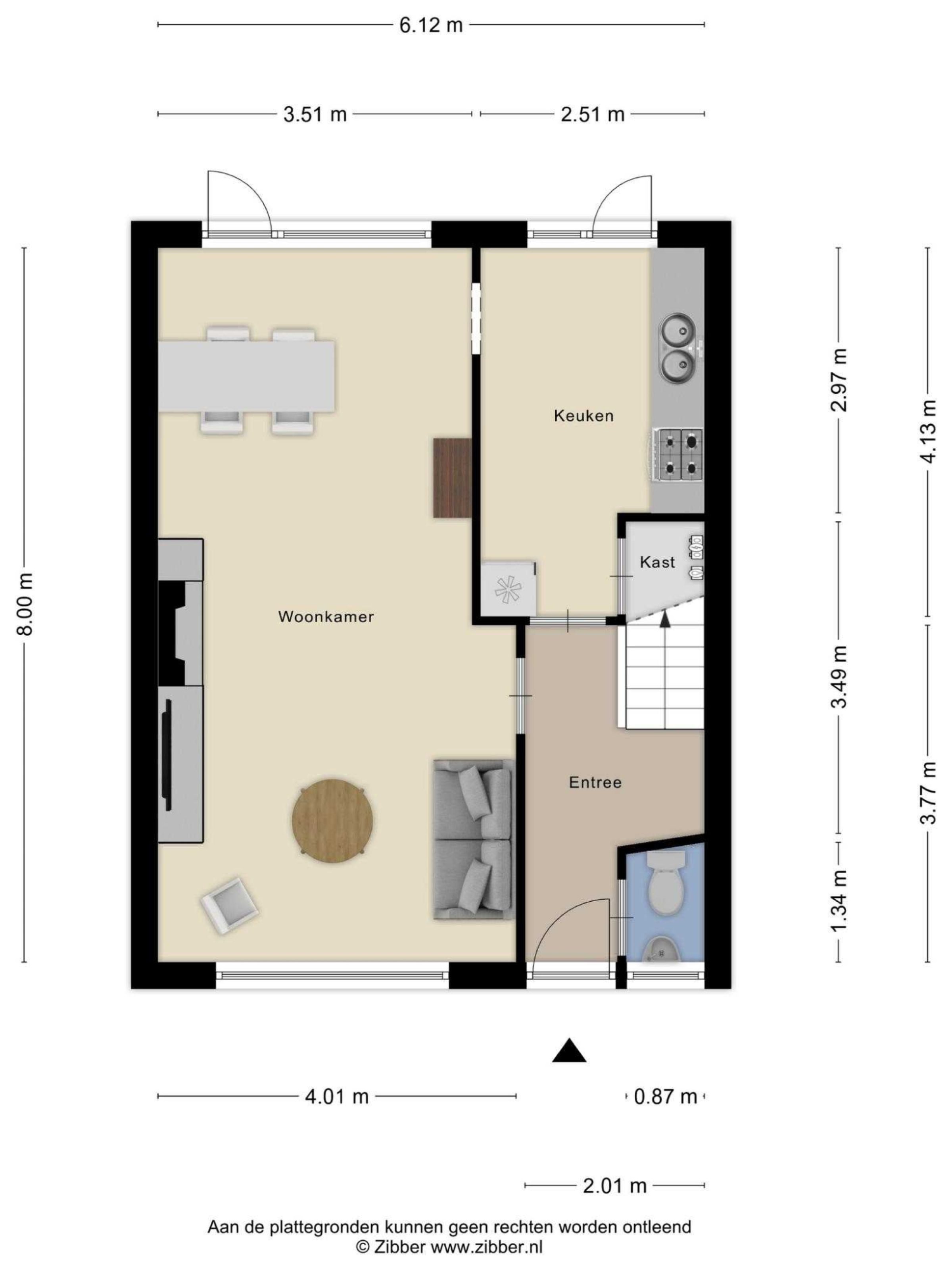 Kleine Beerpad 11 plattegrond