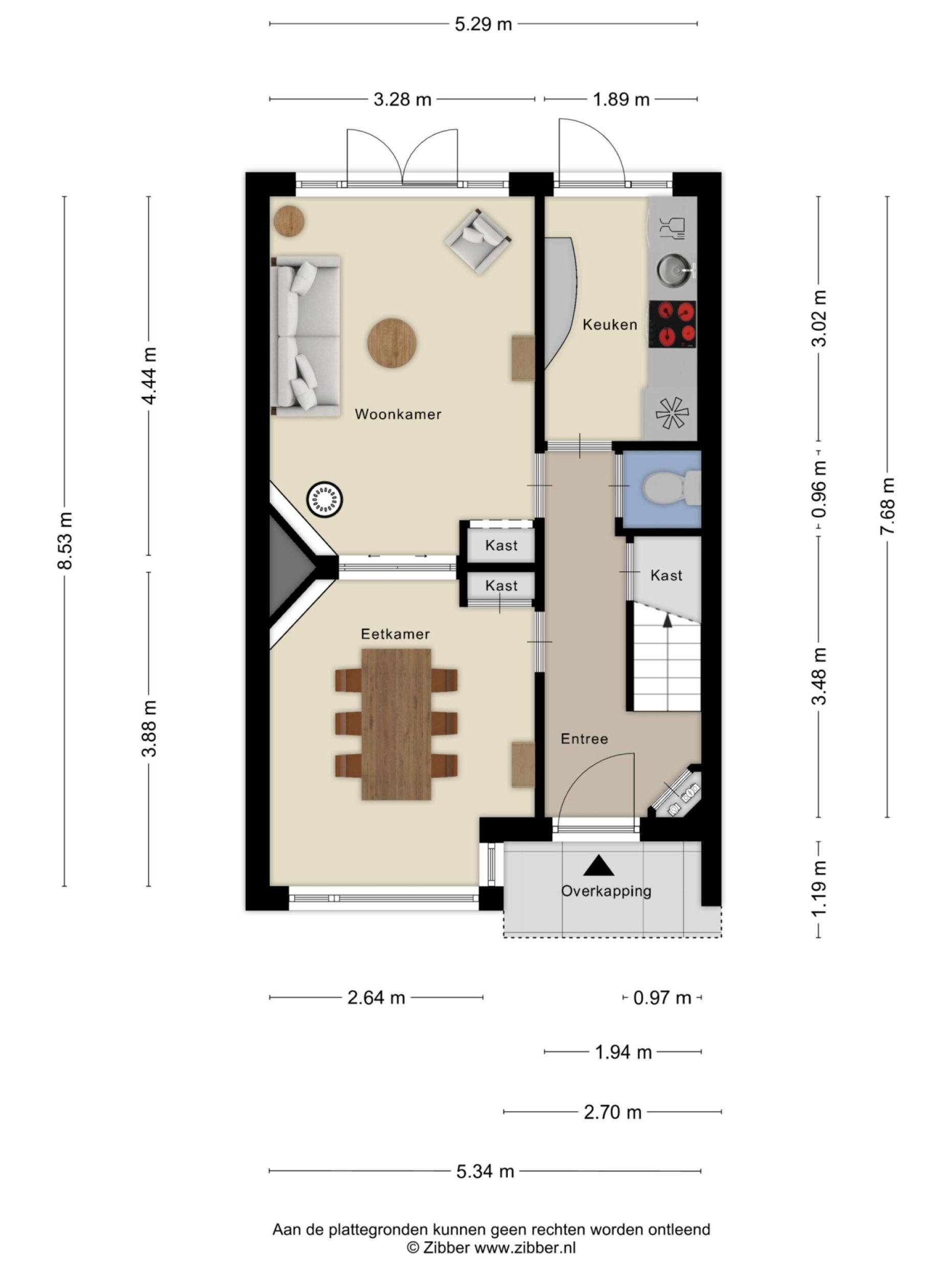 Pastoor van Arsplein 27 plattegrond