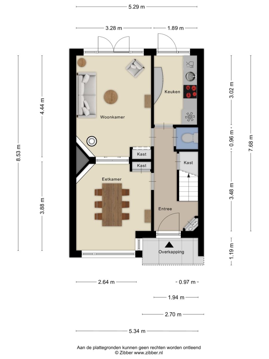 Pastoor van Arsplein 27 plattegrond