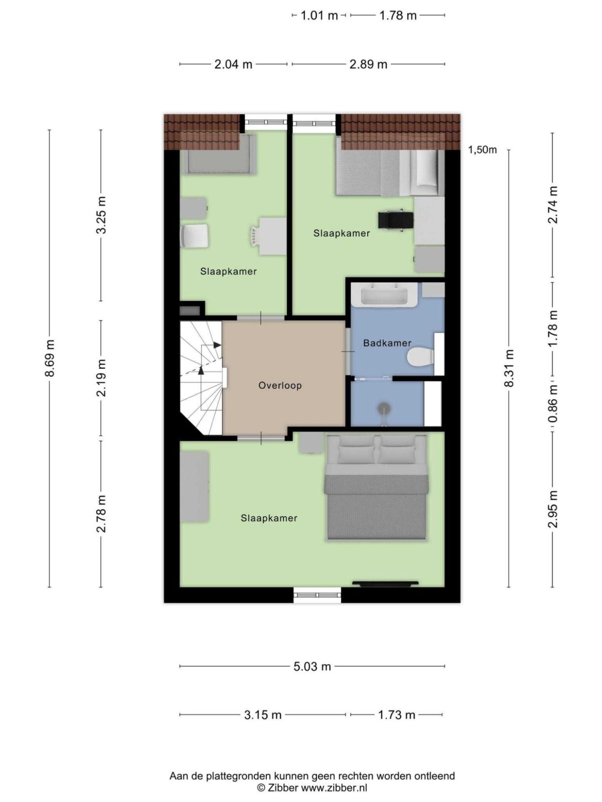 Karthuizerserf 17 plattegrond 3