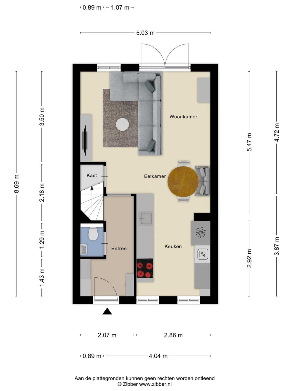 Karthuizerserf 17 plattegrond