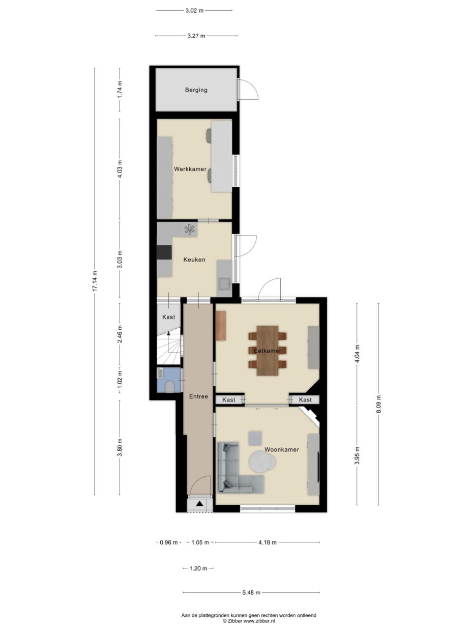 St Rochusstraat 12 plattegrond