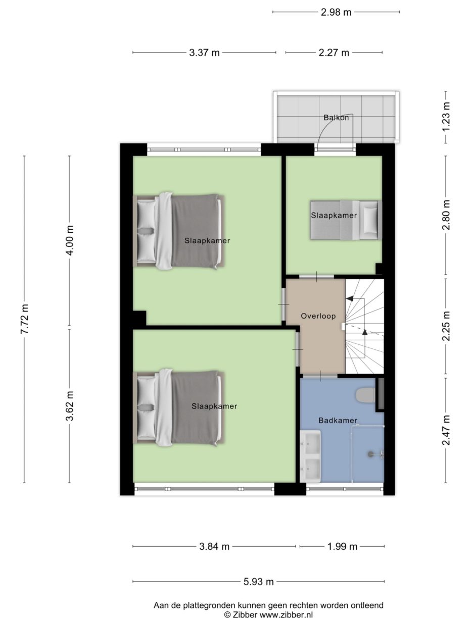 Rode Kruislaan 5 plattegrond 3