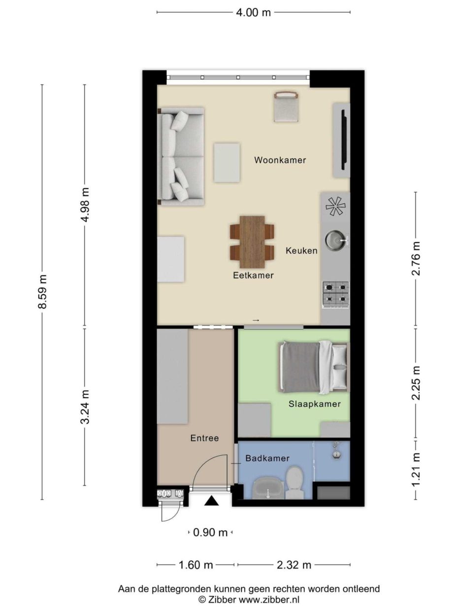 Genovevalaan 176 plattegrond