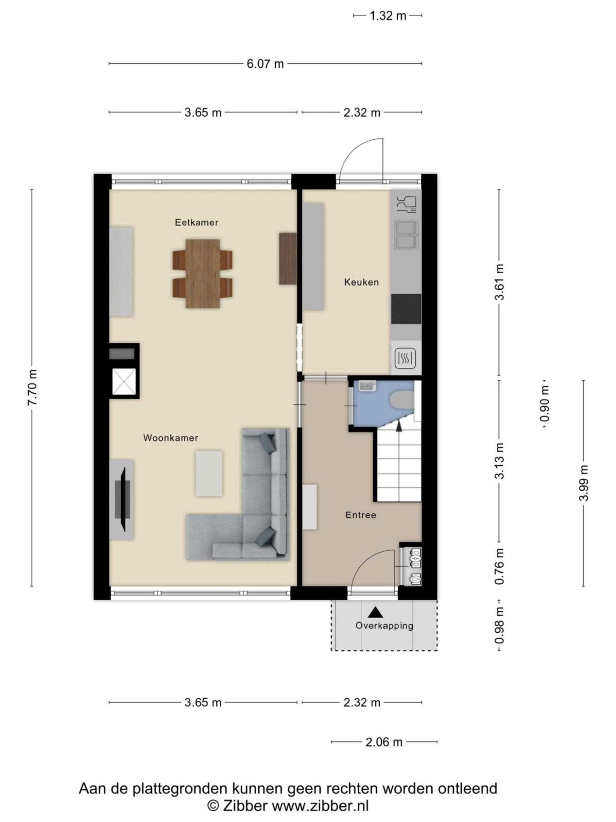 Rodinstraat 13 plattegrond