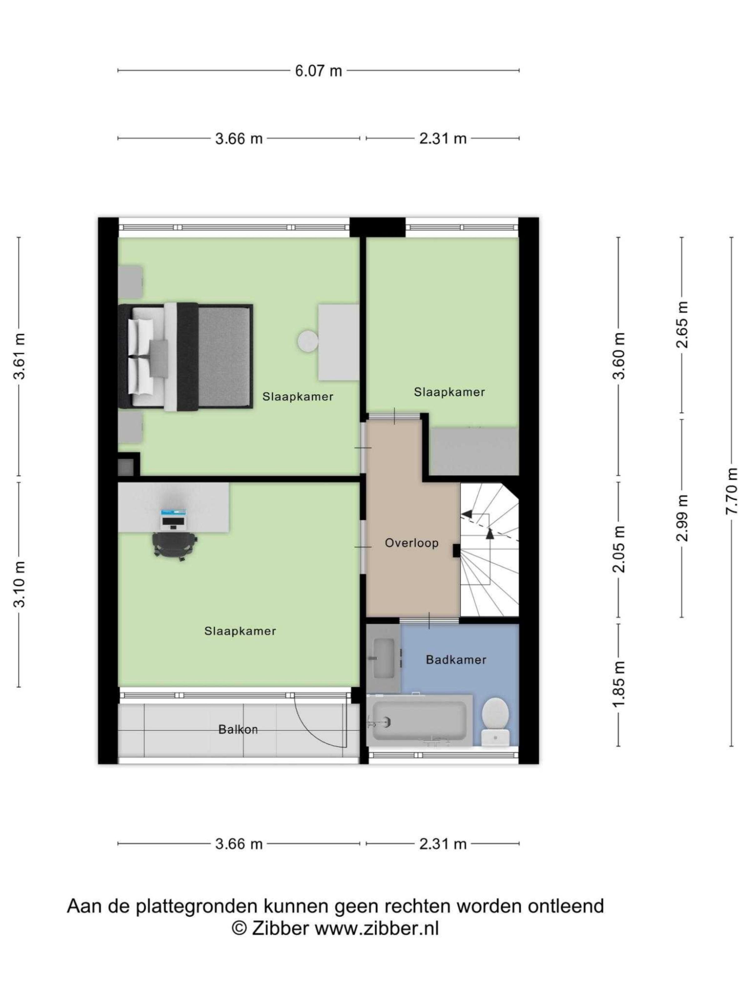 Rodinstraat 13 plattegrond 3