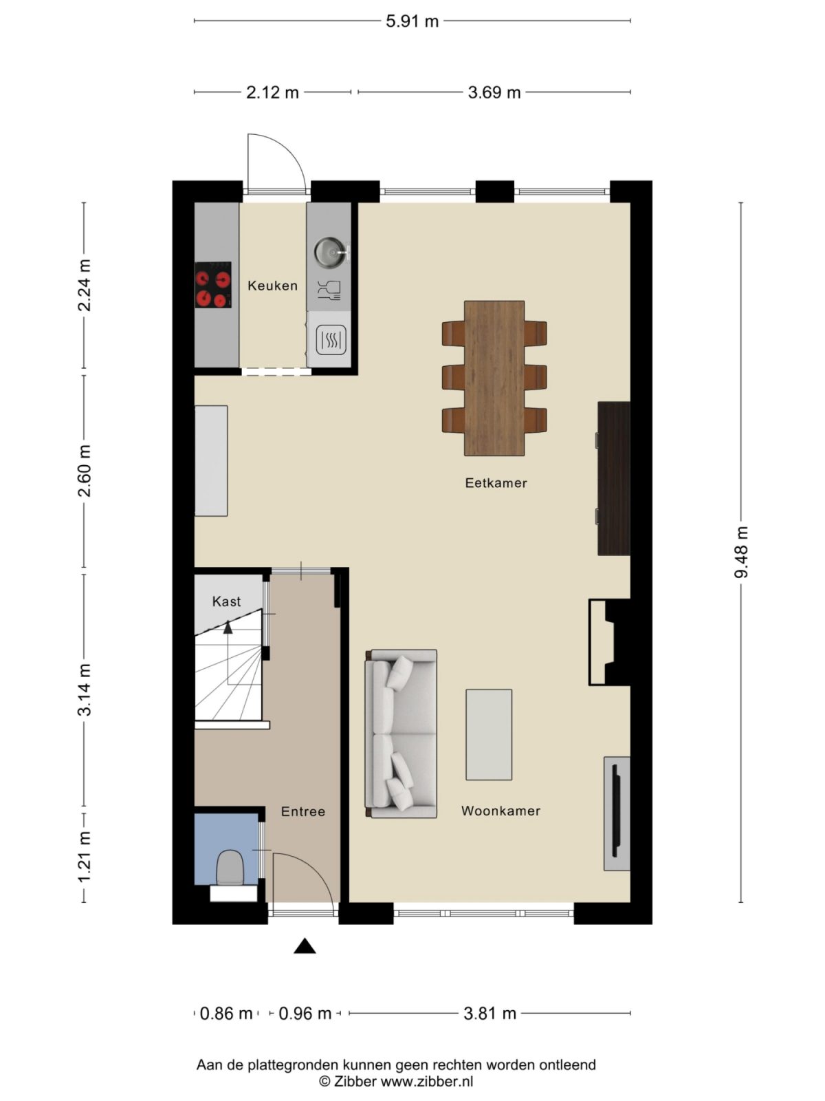 Kogelsmortel 9 plattegrond