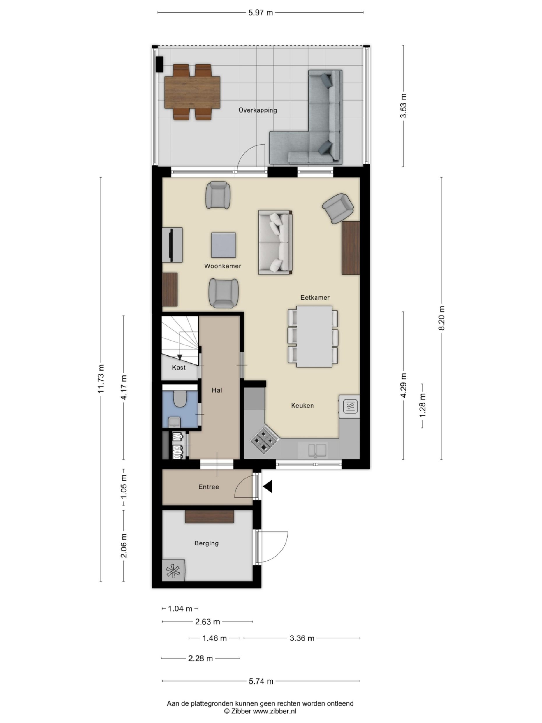Waterpoort 41 plattegrond