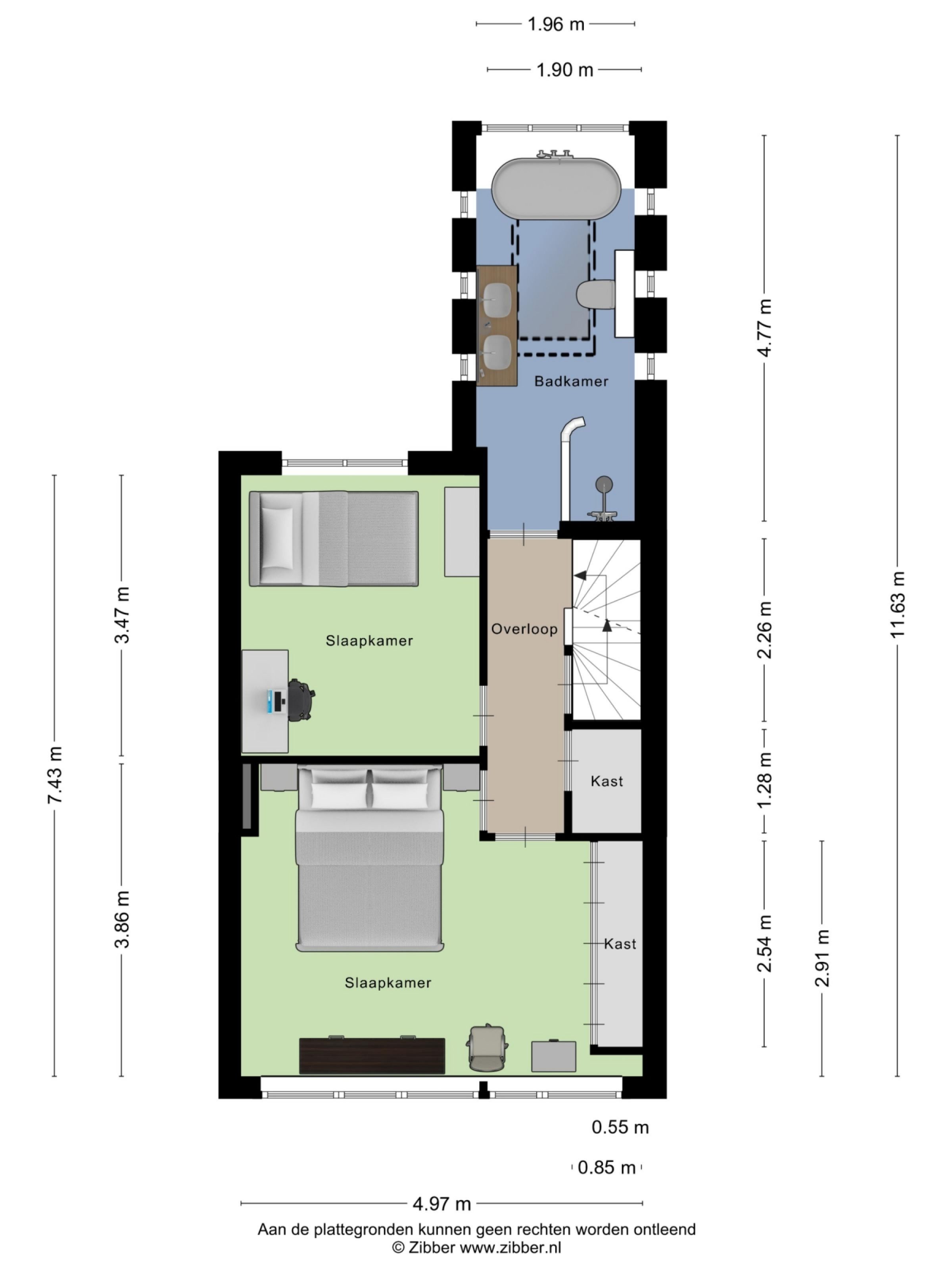 Alard du Hamelstraat 24 plattegrond 2