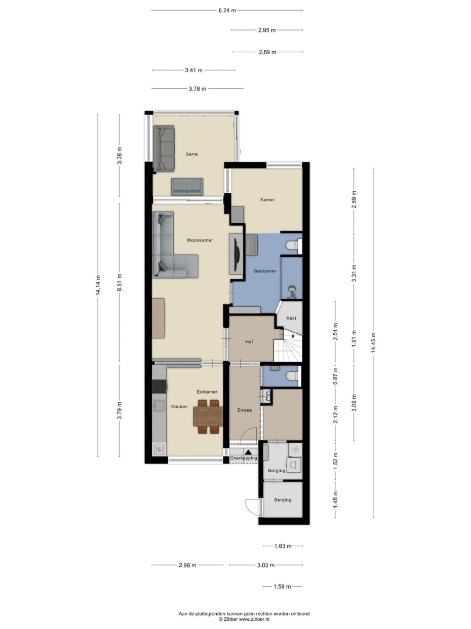 Clervauxlaan 5 plattegrond