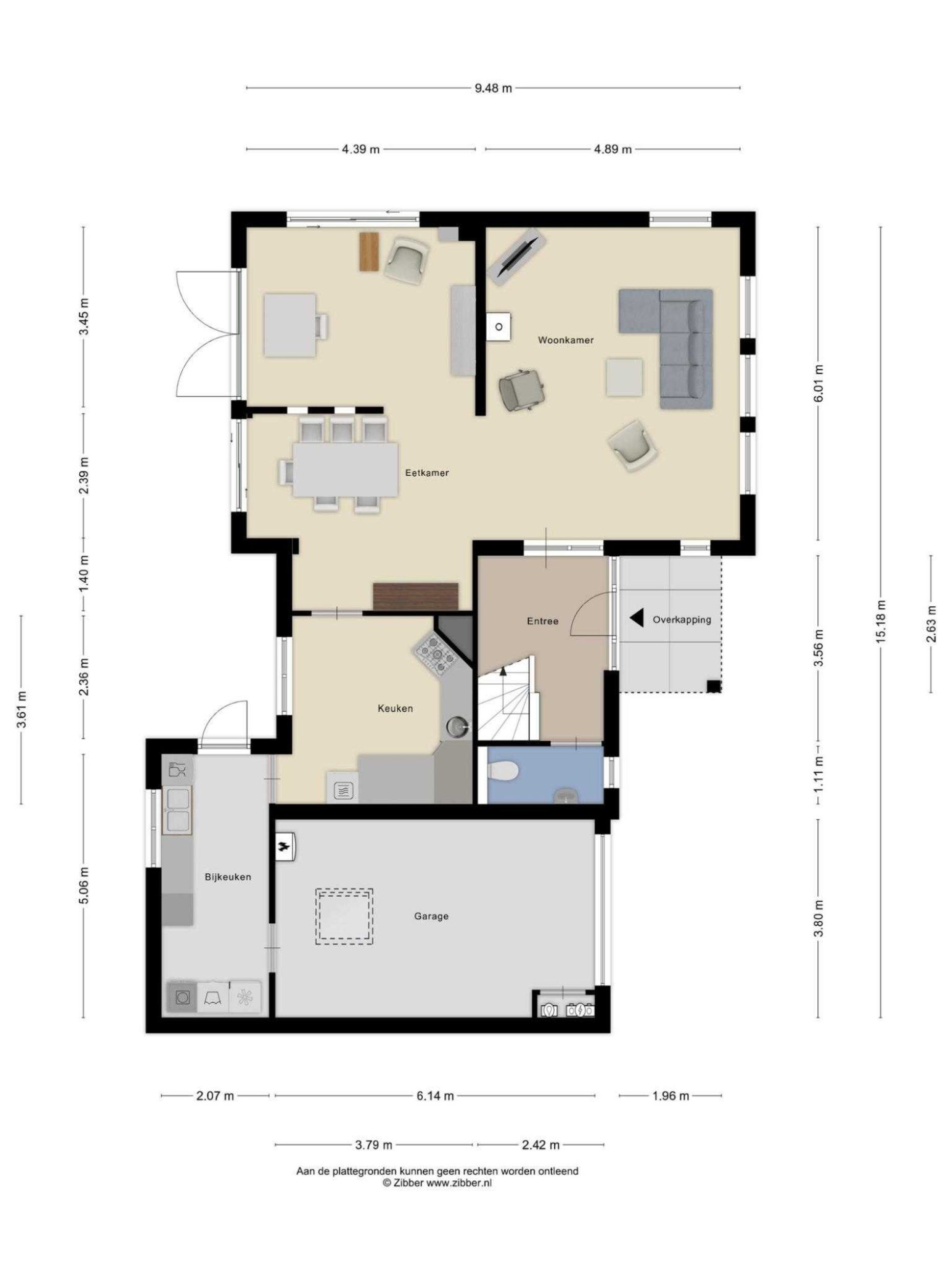 Gebroeders Ganslaan 19 plattegrond