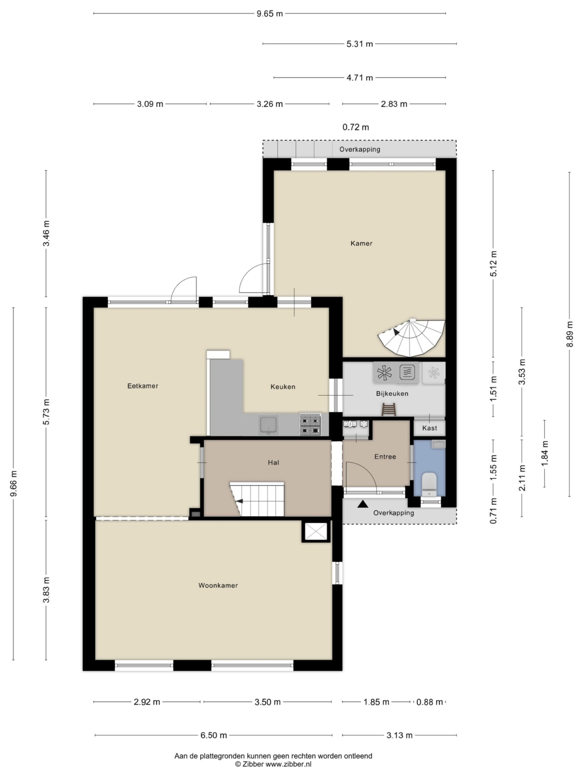 Begijnstraat 16 plattegrond 2