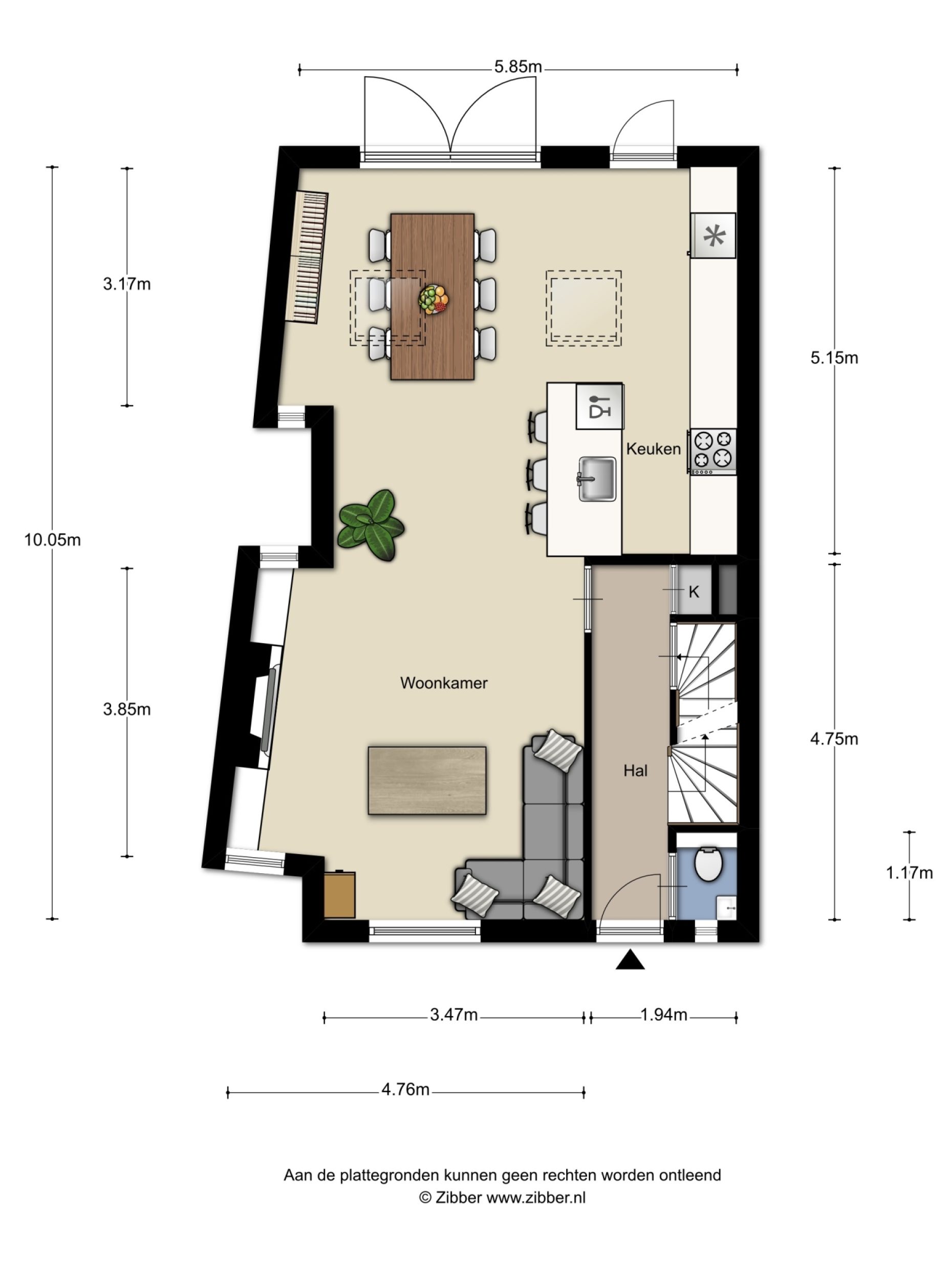 Dommelhoefstraat 44 plattegrond