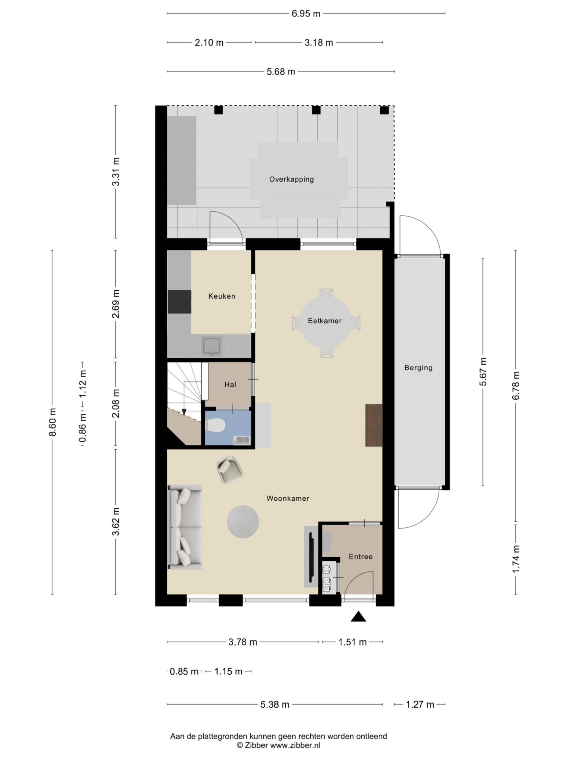 Weserlaan 13 plattegrond