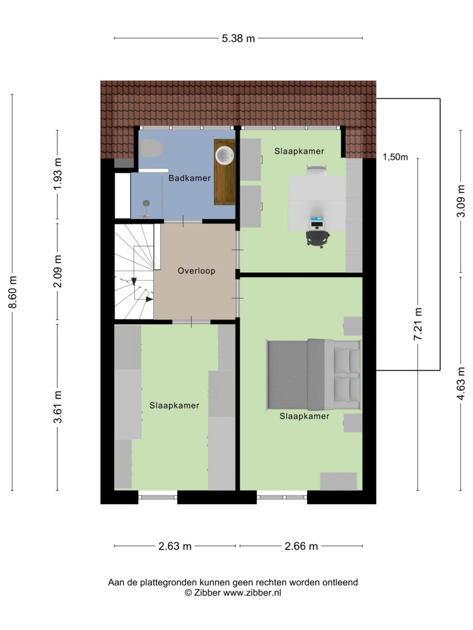 Weserlaan 13 plattegrond 3