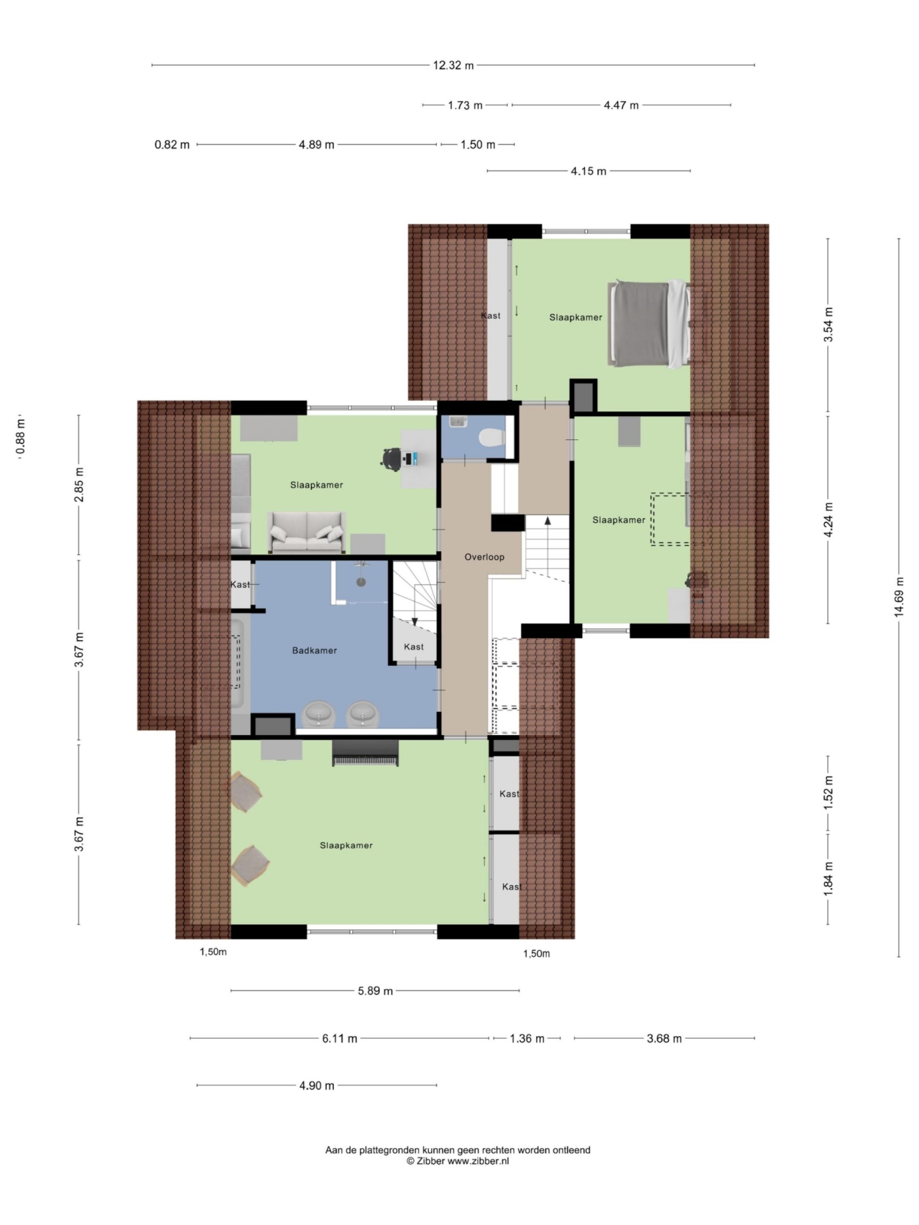 Virginia Woolflaan 14 plattegrond 3