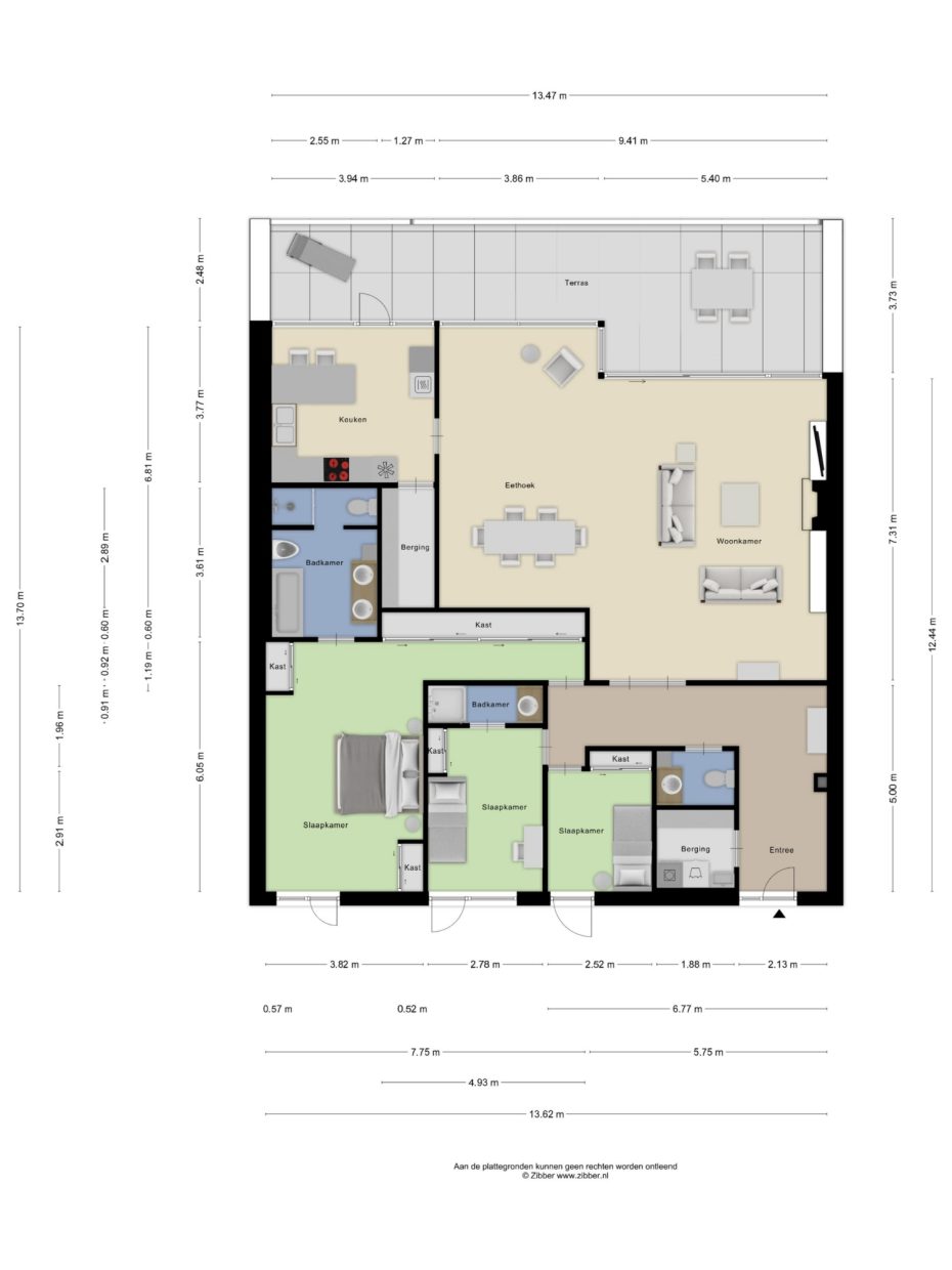 Javalaan 109 plattegrond